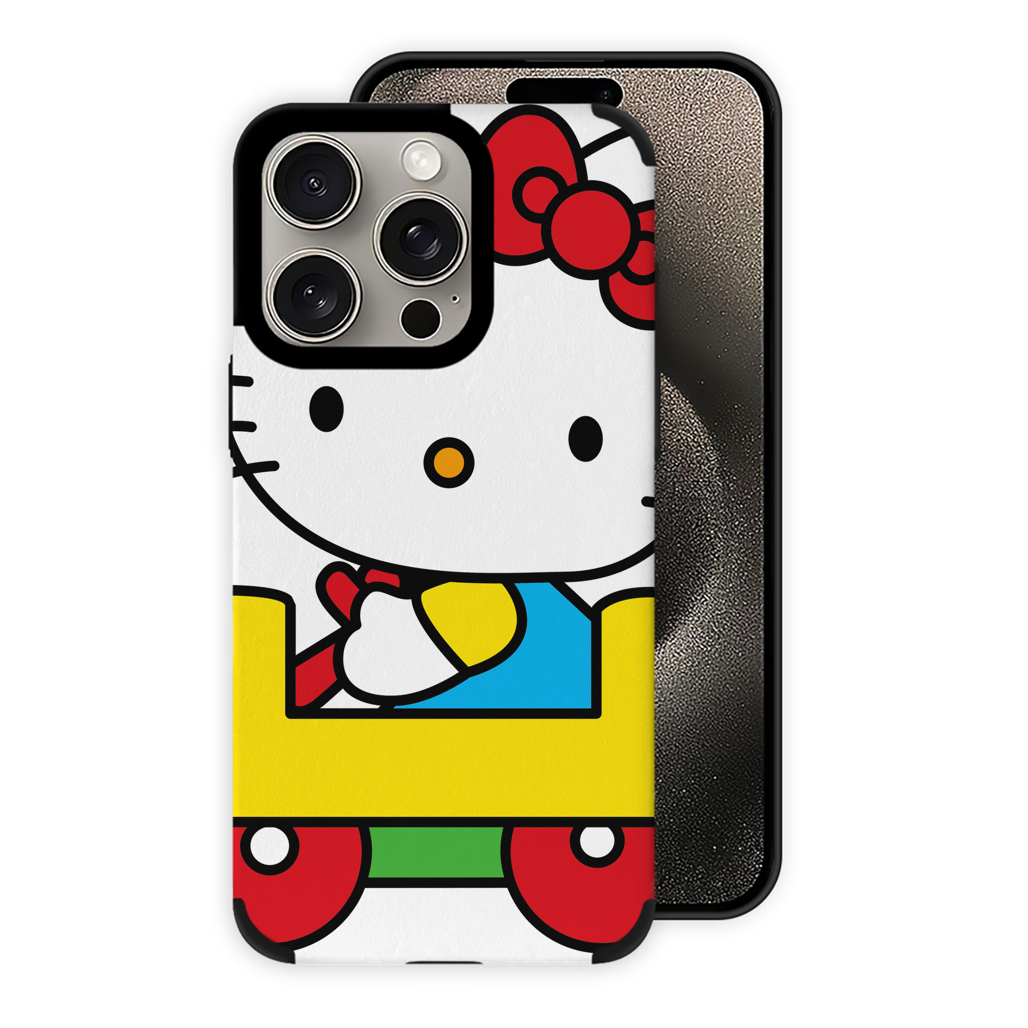 （画像用） Hello Kitty ハローキティ 【iPhone15ProMax対応】 PUレザー スマホケース 耐衝撃＆黄変防止