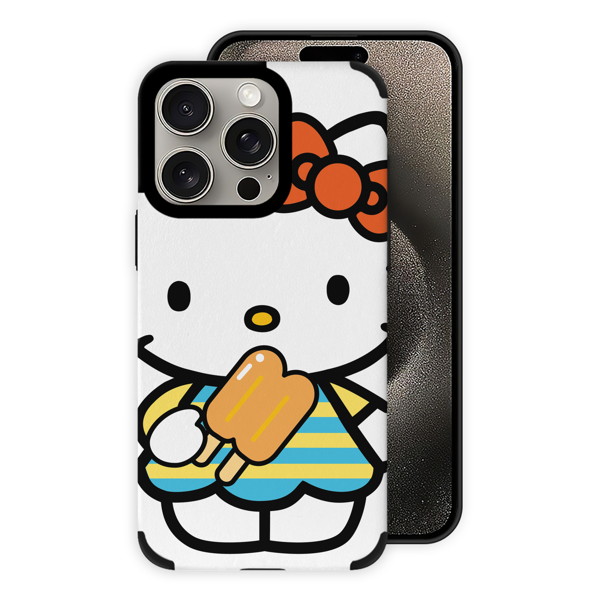 （画像用） Hello Kitty ハローキティ 【iPhone15ProMax対応】 PUレザー スマホケース 耐衝撃＆黄変防止