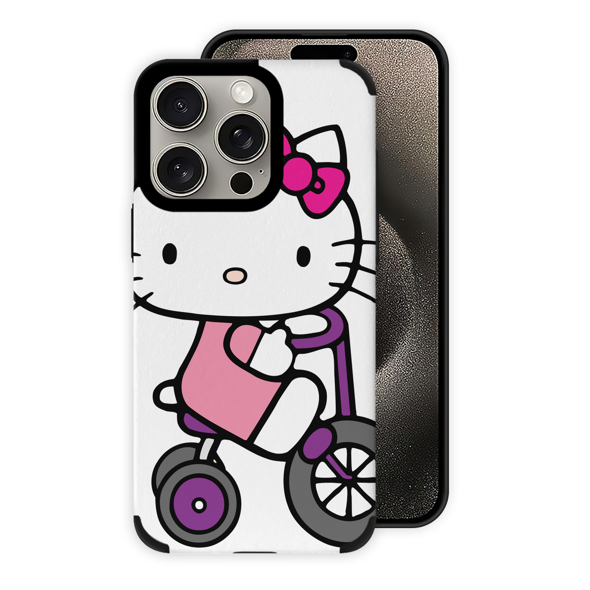 （画像用） Hello Kitty ハローキティ 【iPhone15ProMax対応】 PUレザー スマホケース 耐衝撃＆黄変防止