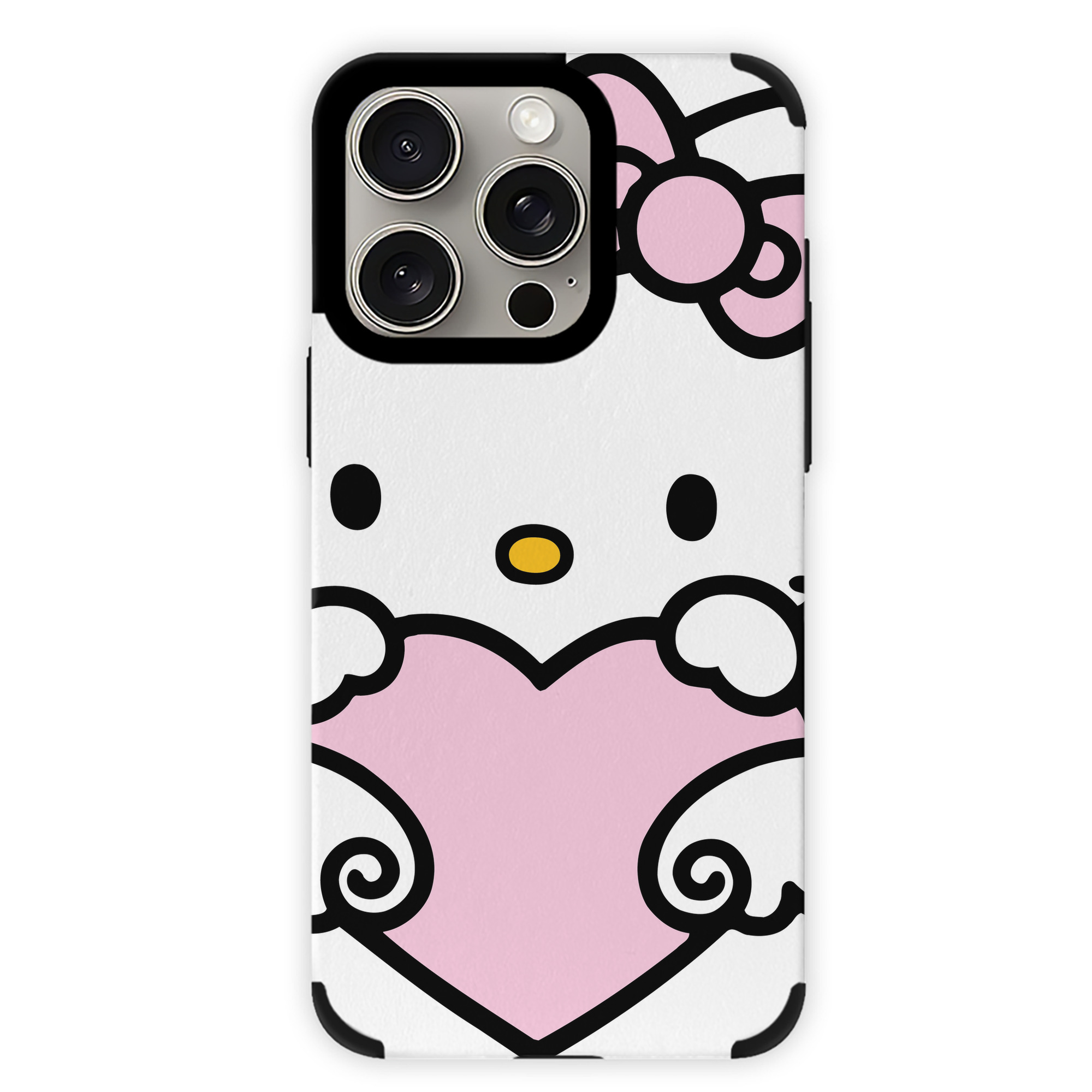 （画像用） Hello Kitty ハローキティ 【iPhone15ProMax対応】 PUレザー スマホケース 耐衝撃＆黄変防止
