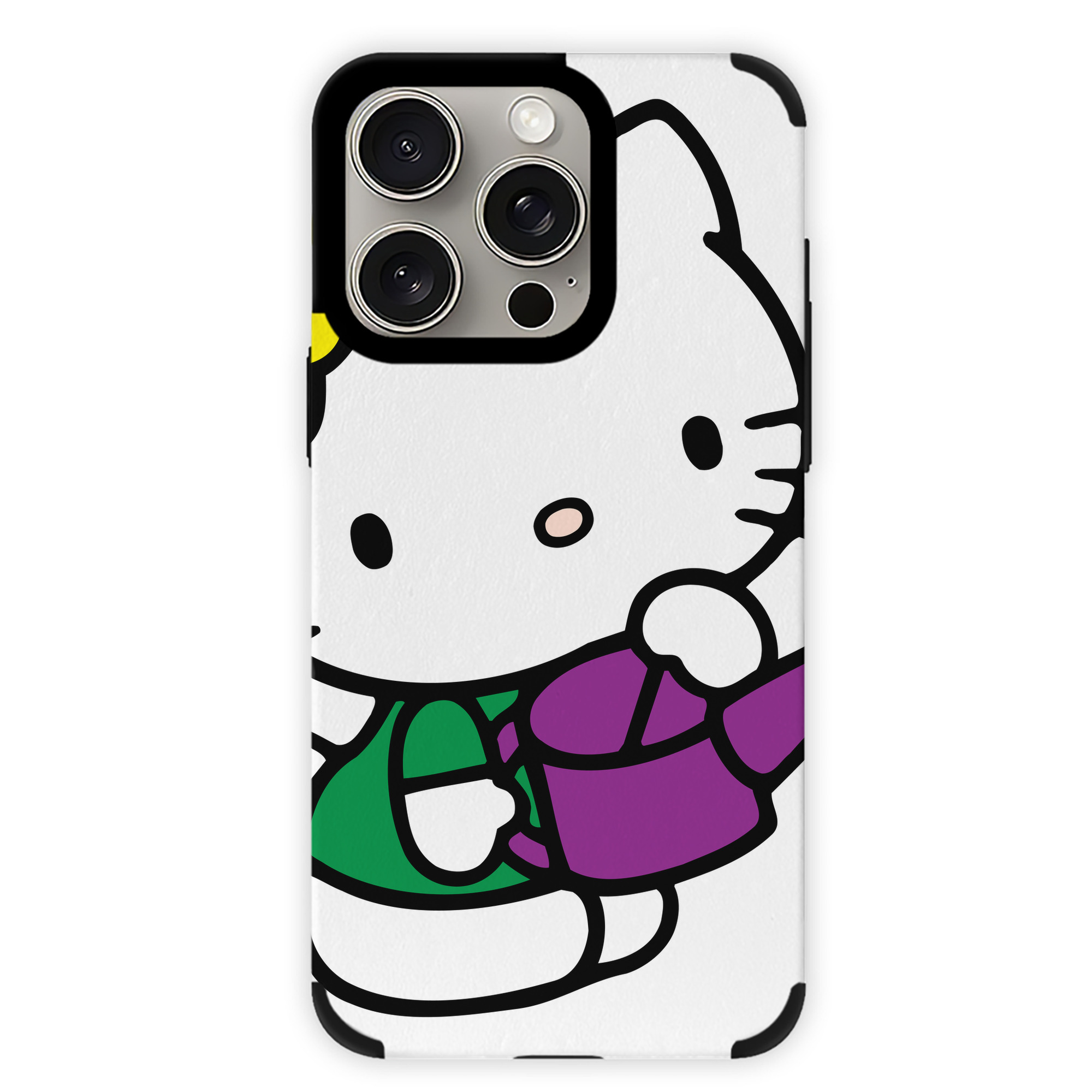 （画像用） Hello Kitty ハローキティ 【iPhone15ProMax対応】 PUレザー スマホケース 耐衝撃＆黄変防止
