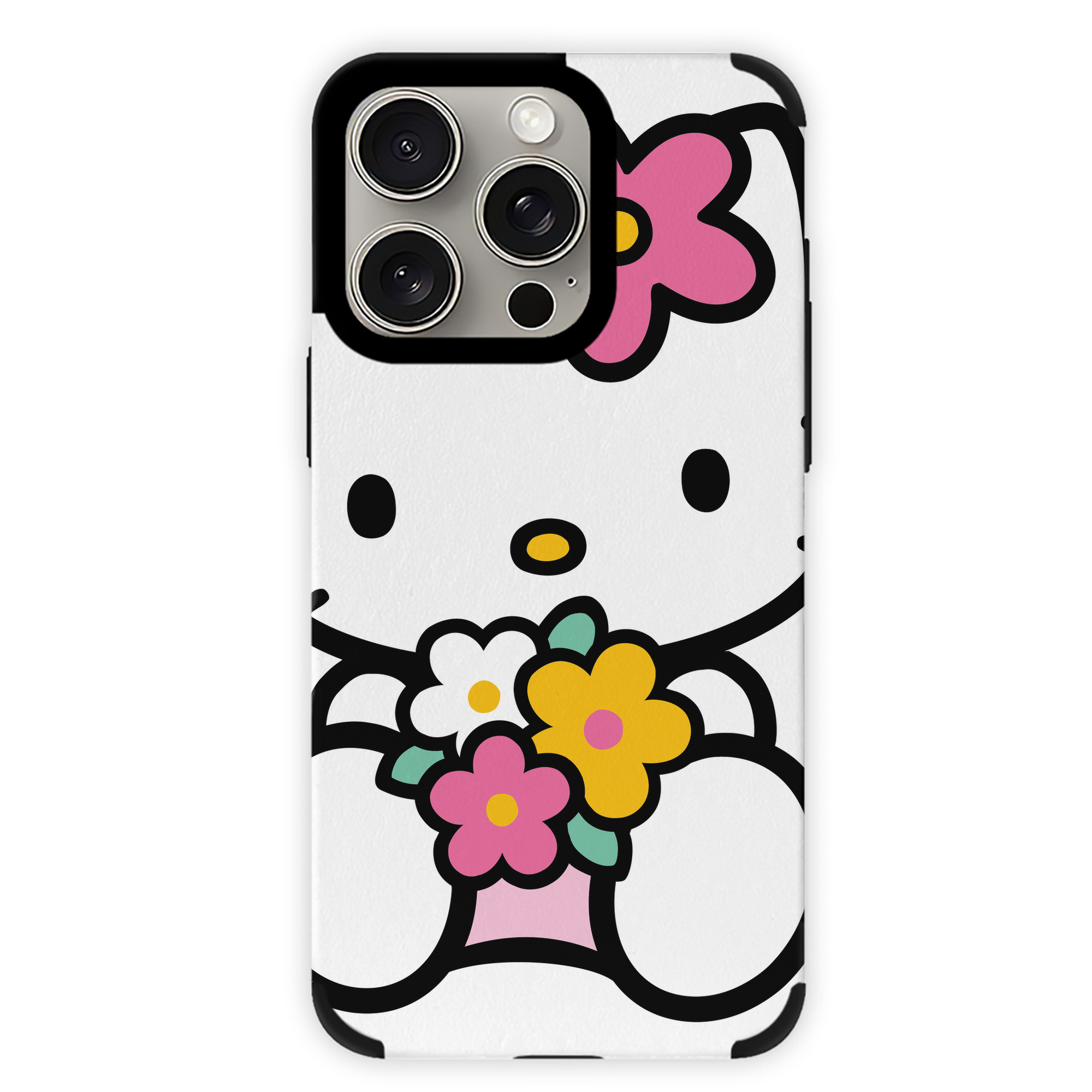 （画像用） Hello Kitty ハローキティ 【iPhone15ProMax対応】 PUレザー スマホケース 耐衝撃＆黄変防止