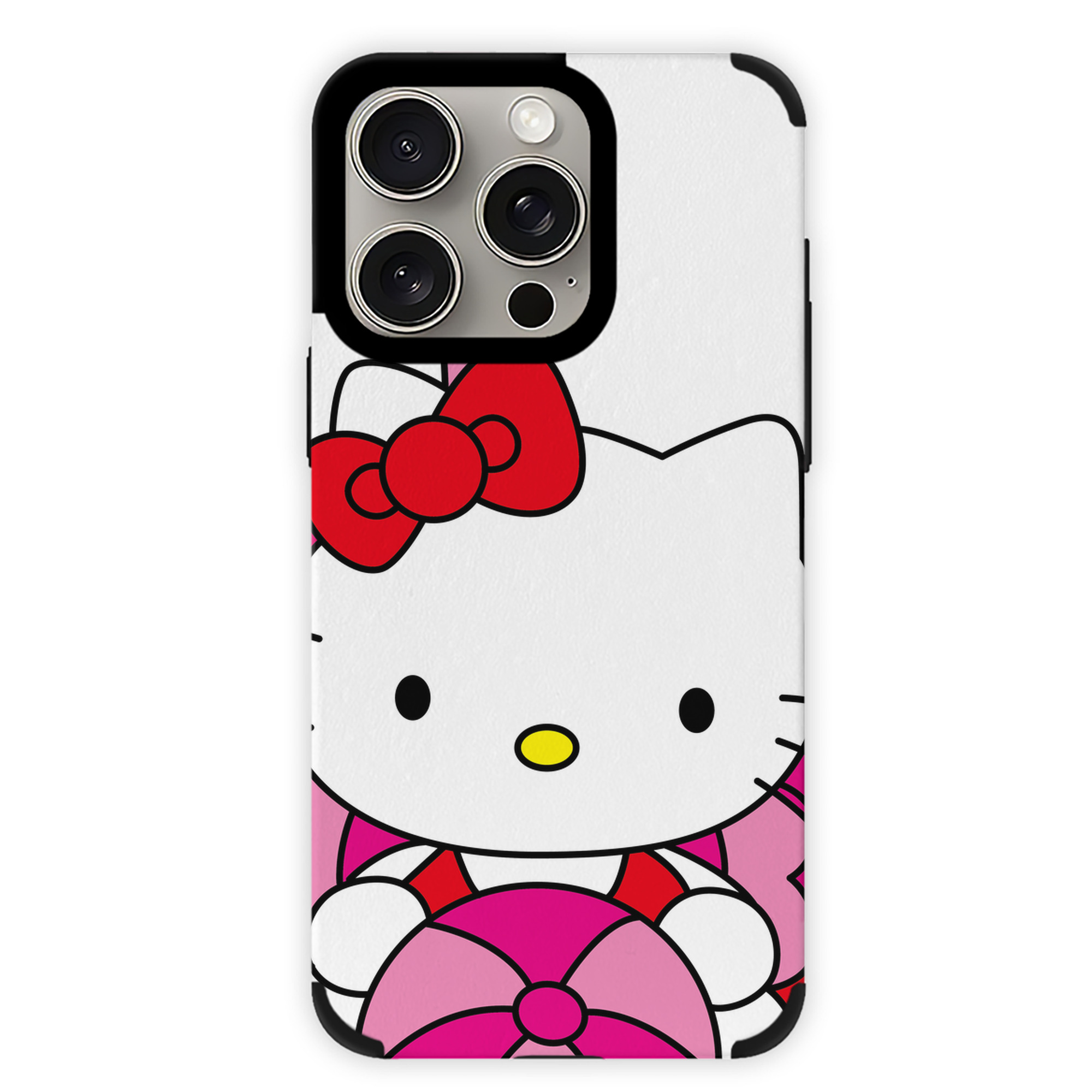 （画像用） Hello Kitty ハローキティ 【iPhone15ProMax対応】 PUレザー スマホケース 耐衝撃＆黄変防止