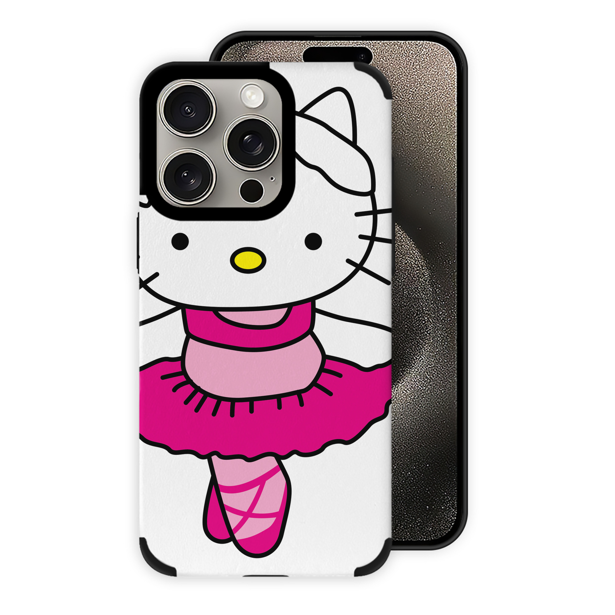 （画像用） Hello Kitty ハローキティ 【iPhone15ProMax対応】 PUレザー スマホケース 耐衝撃＆黄変防止