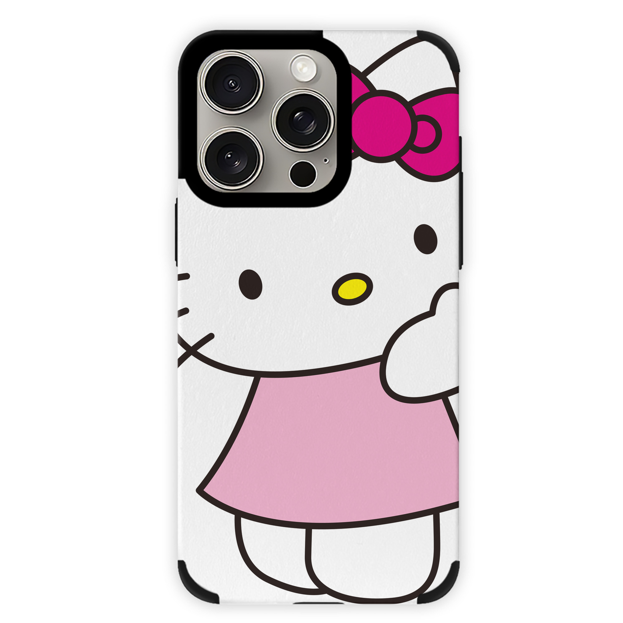 （画像用） Hello Kitty ハローキティ 【iPhone15ProMax対応】 PUレザー スマホケース 耐衝撃＆黄変防止