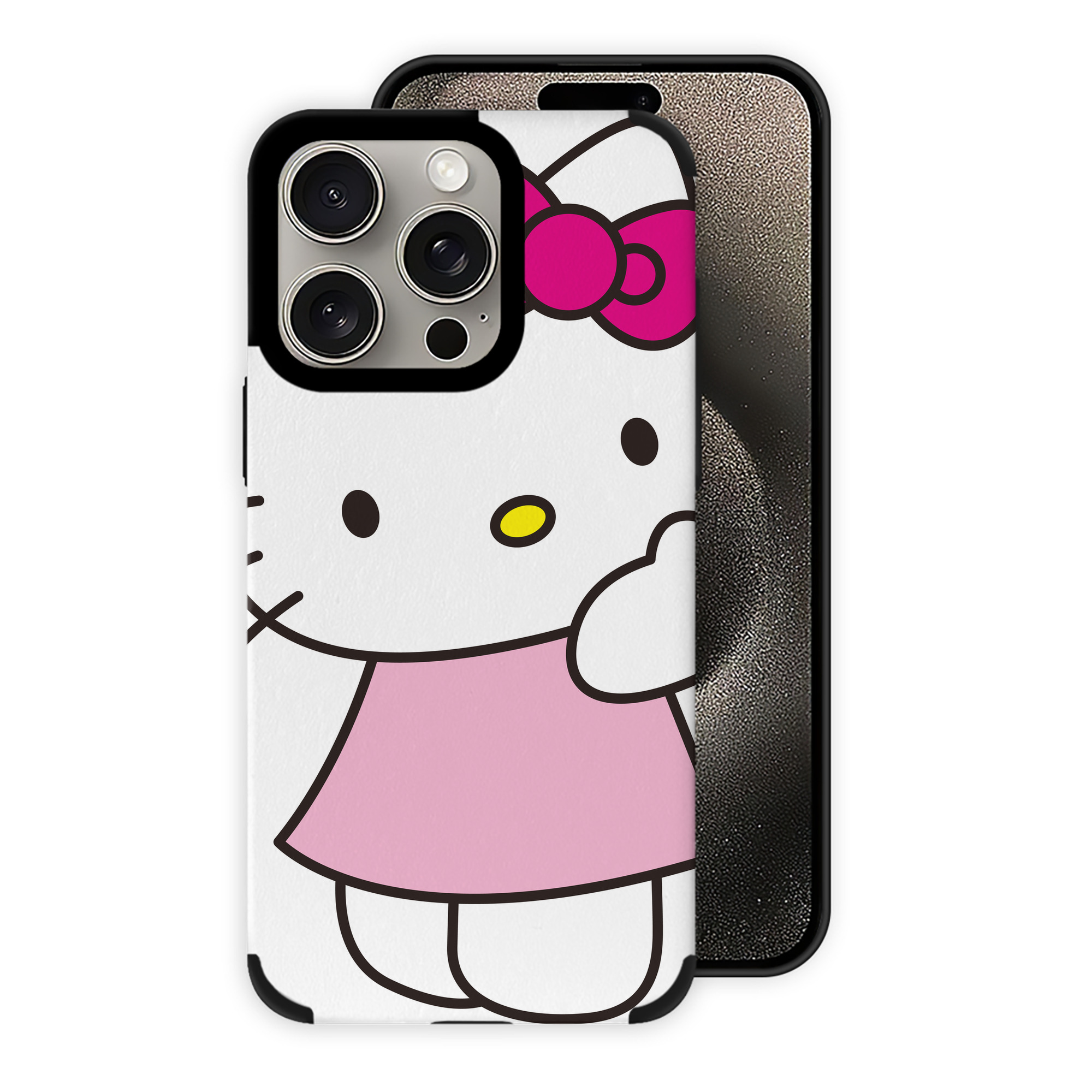 （画像用） Hello Kitty ハローキティ 【iPhone15ProMax対応】 PUレザー スマホケース 耐衝撃＆黄変防止