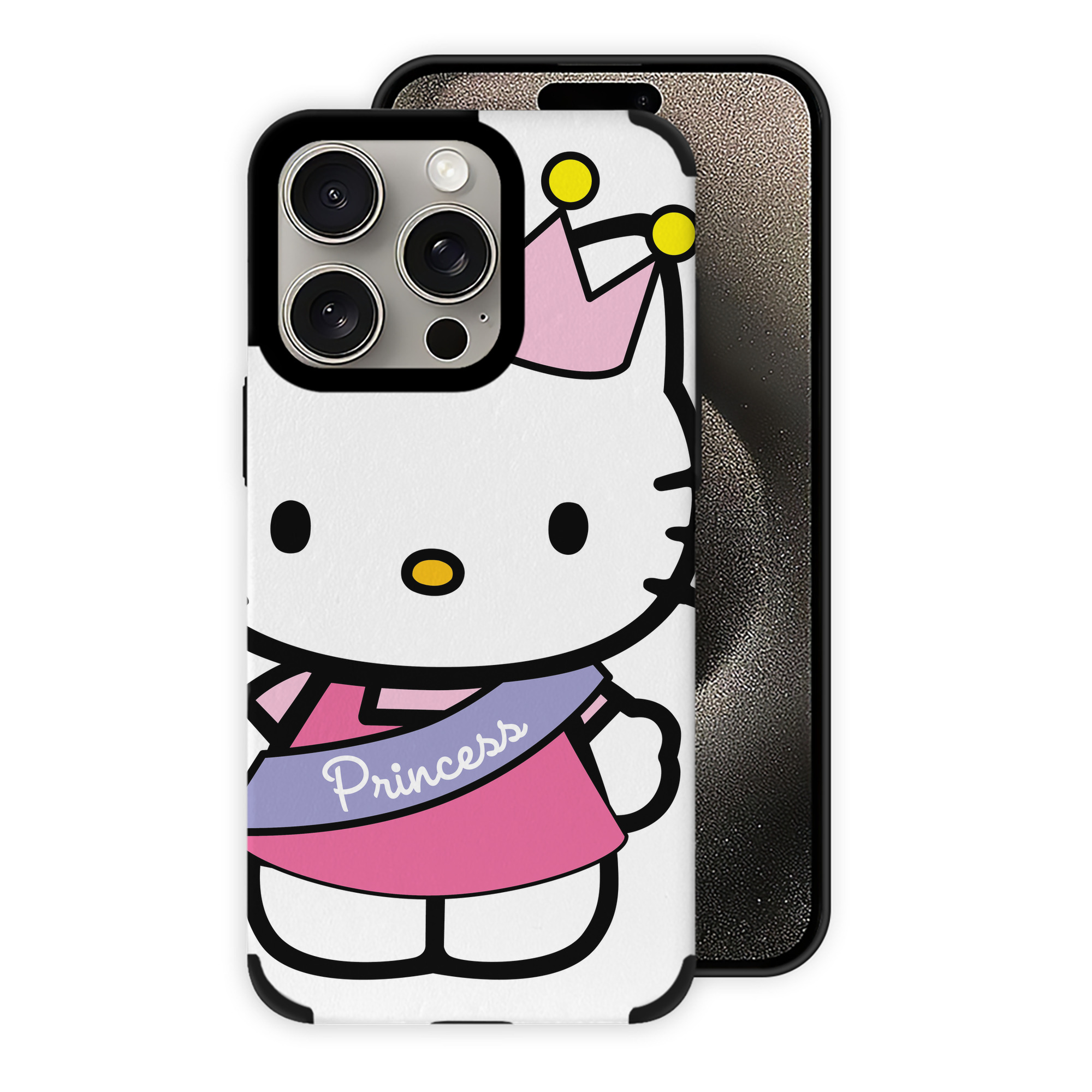（画像用） Hello Kitty ハローキティ 【iPhone15ProMax対応】 PUレザー スマホケース 耐衝撃＆黄変防止