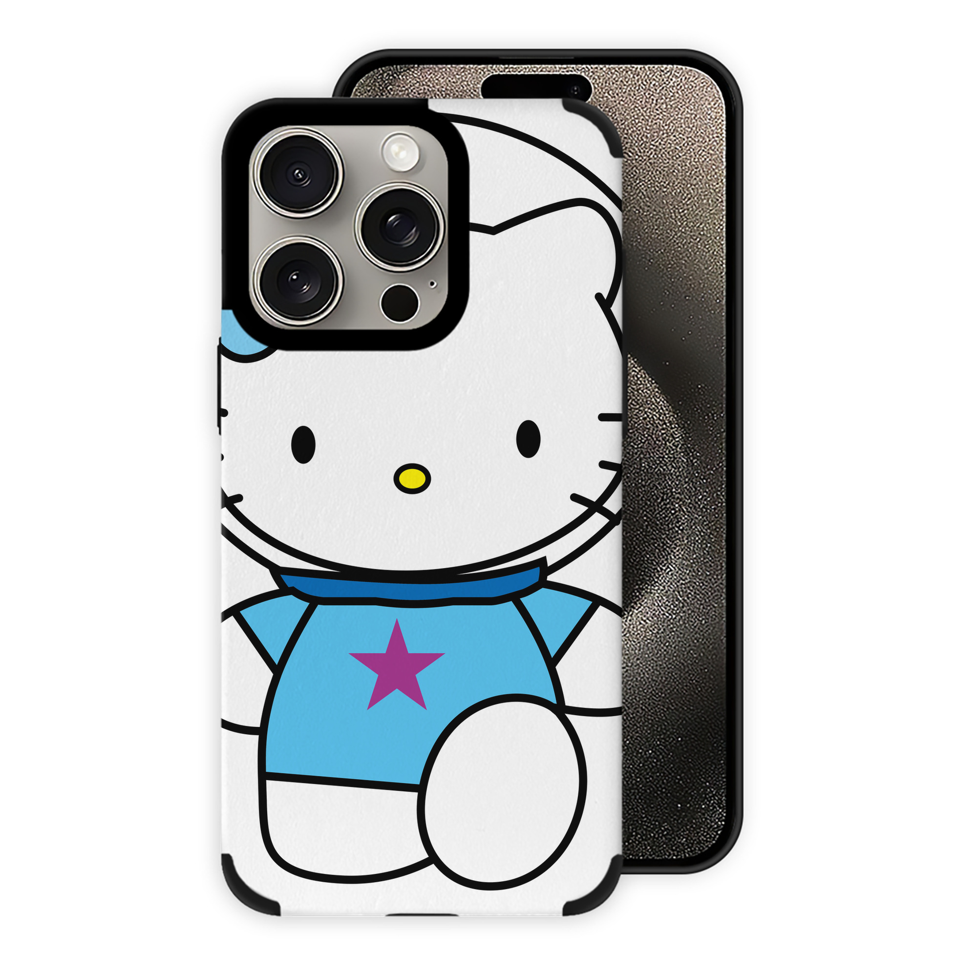 （画像用） Hello Kitty ハローキティ 【iPhone15ProMax対応】 PUレザー スマホケース 耐衝撃＆黄変防止