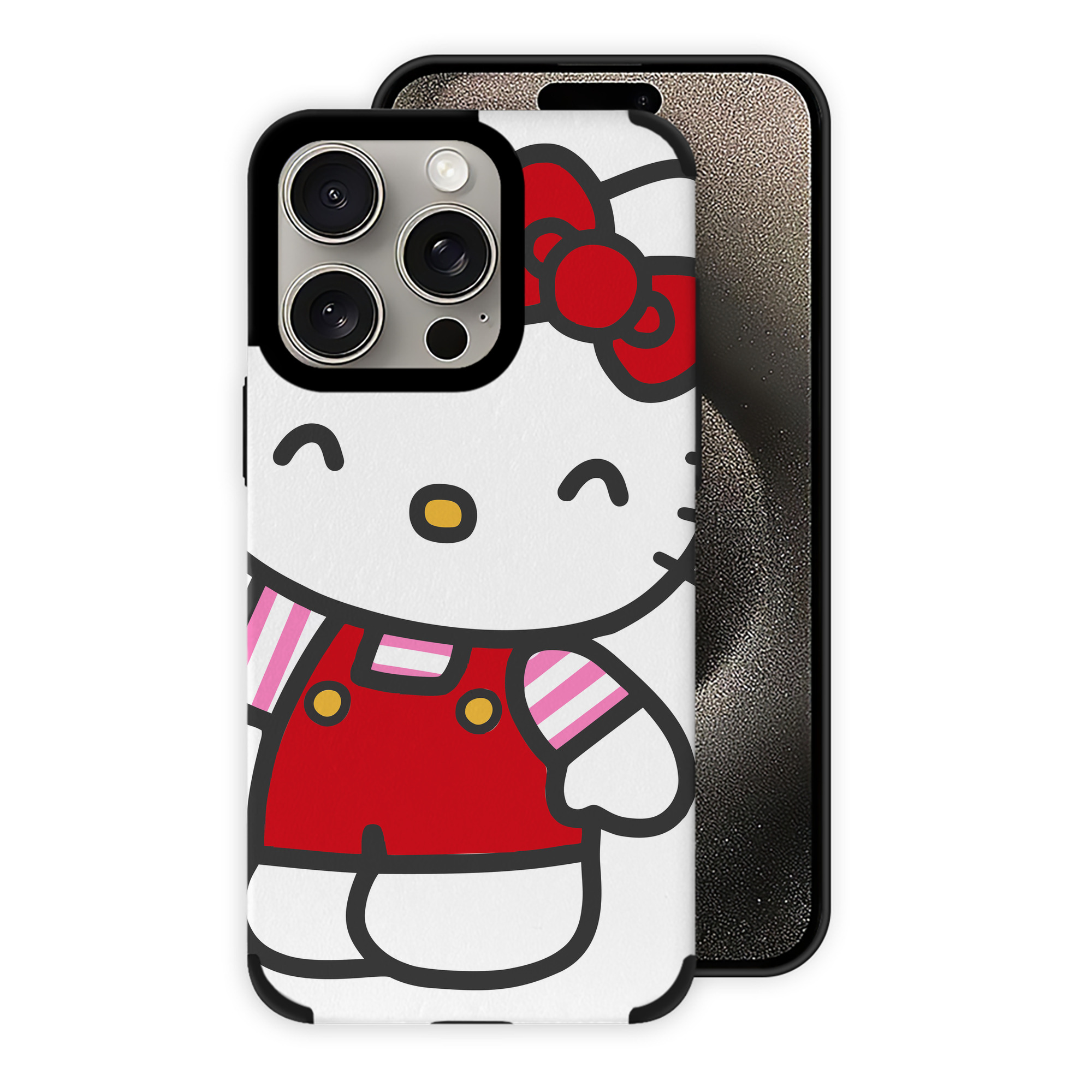（画像用） Hello Kitty ハローキティ 【iPhone15ProMax対応】 PUレザー スマホケース 耐衝撃＆黄変防止