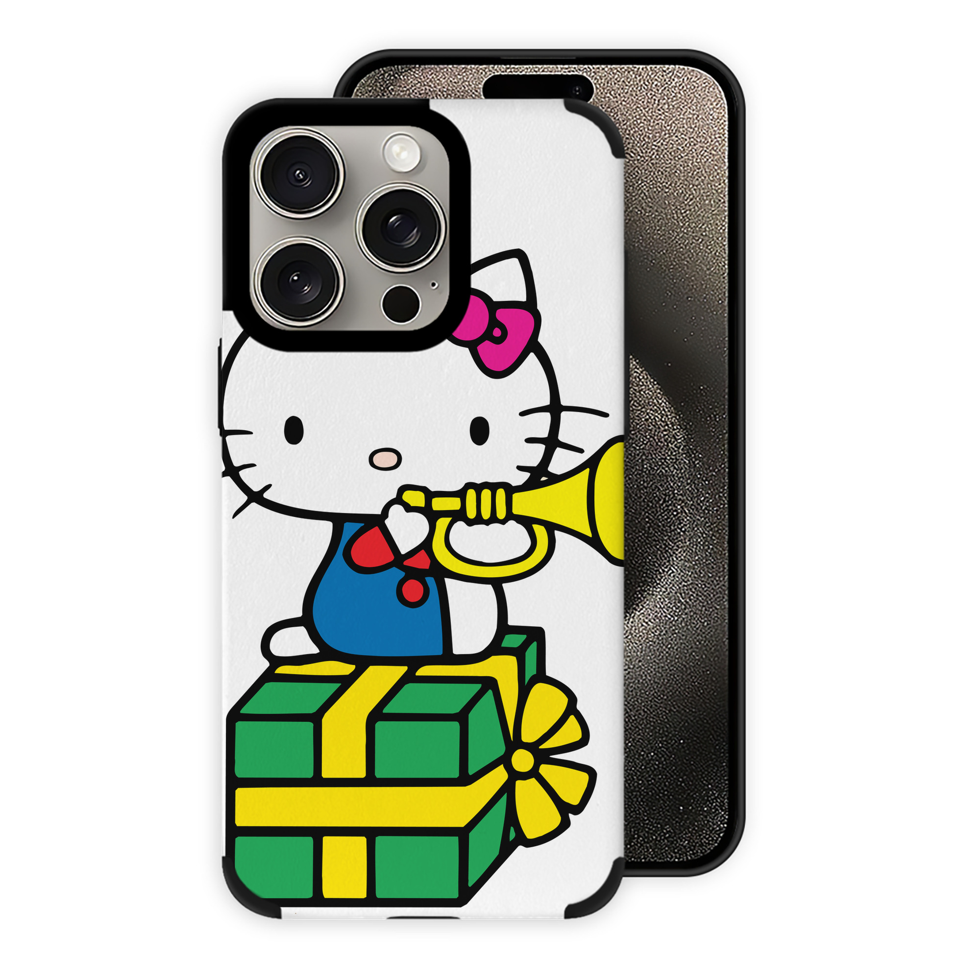 （画像用） Hello Kitty ハローキティ 【iPhone15ProMax対応】 PUレザー スマホケース 耐衝撃＆黄変防止