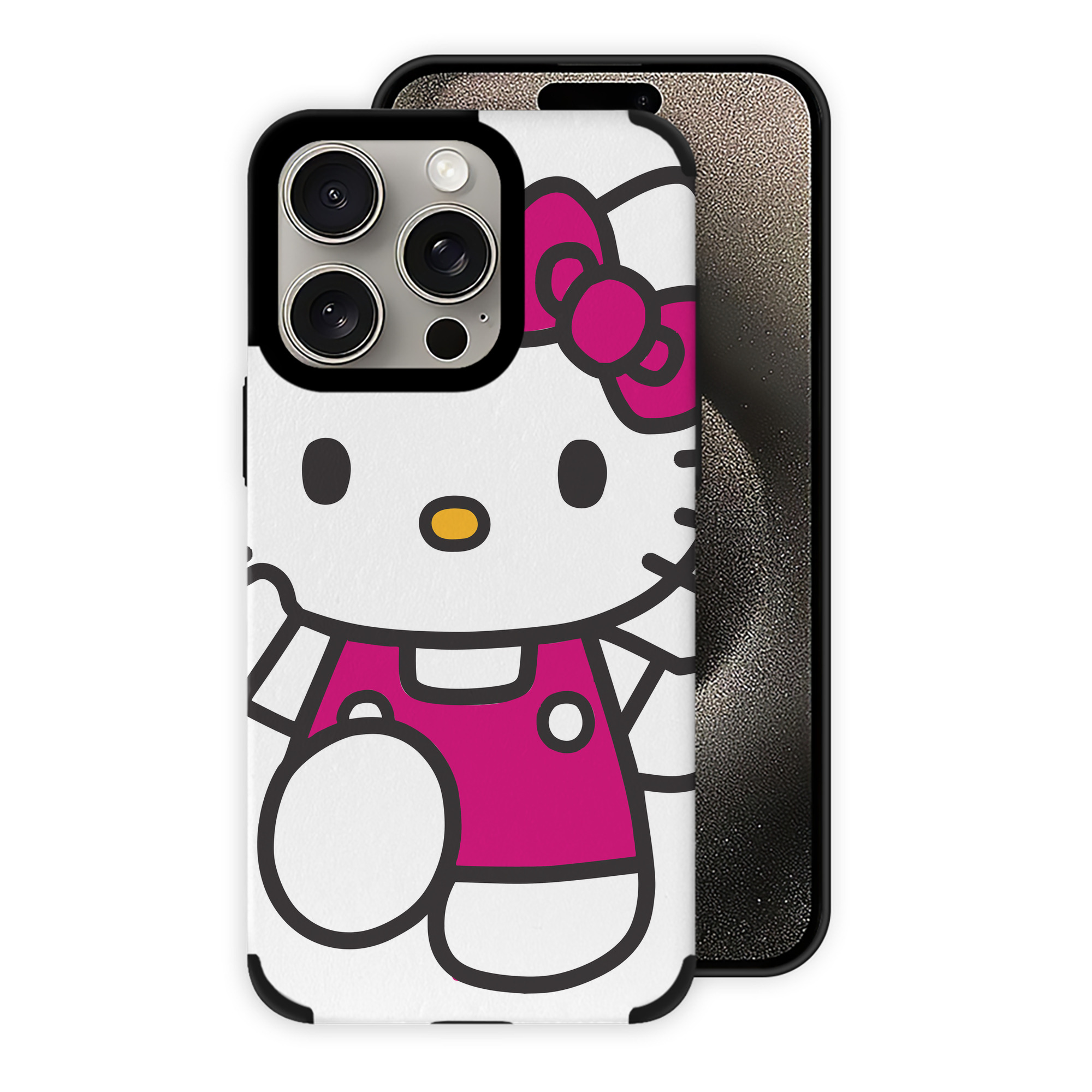 （画像用） Hello Kitty ハローキティ 【iPhone15ProMax対応】 PUレザー スマホケース 耐衝撃＆黄変防止