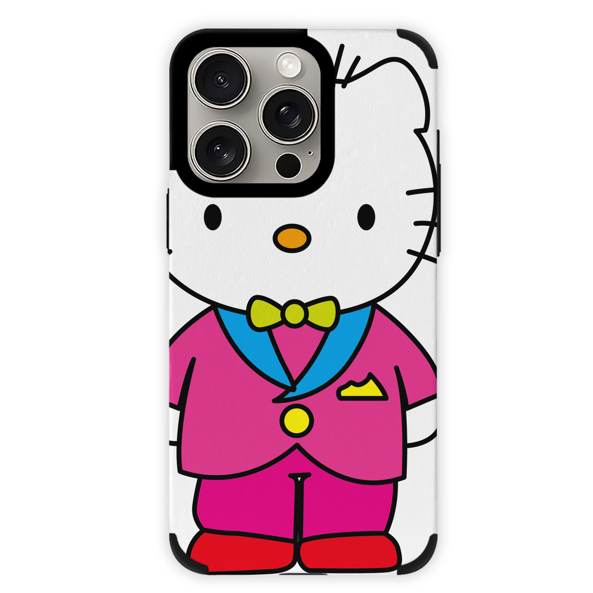（画像用） Hello Kitty ハローキティ 【iPhone15ProMax対応】 PUレザー スマホケース 耐衝撃＆黄変防止