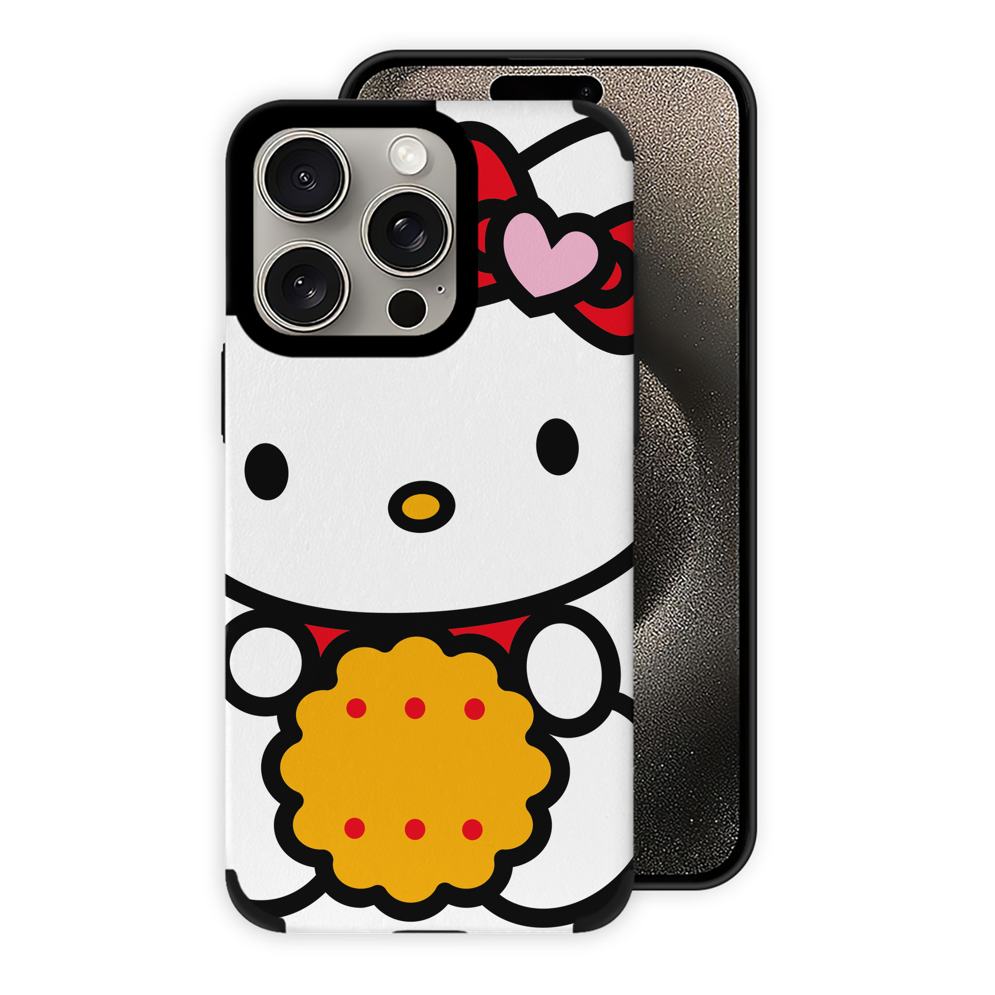 （画像用） Hello Kitty ハローキティ 【iPhone15ProMax対応】 PUレザー スマホケース 耐衝撃＆黄変防止