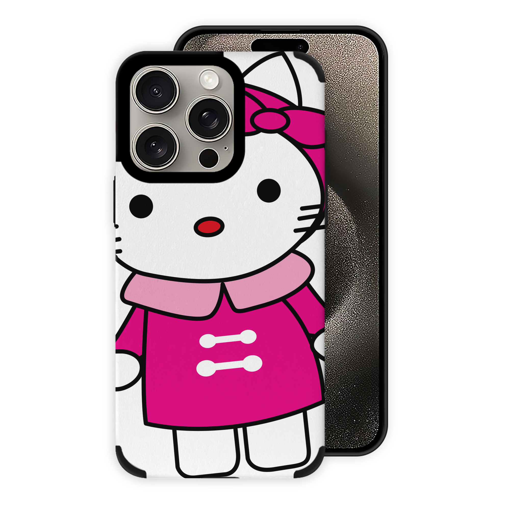 （画像用） Hello Kitty ハローキティ 【iPhone15ProMax対応】 PUレザー スマホケース 耐衝撃＆黄変防止