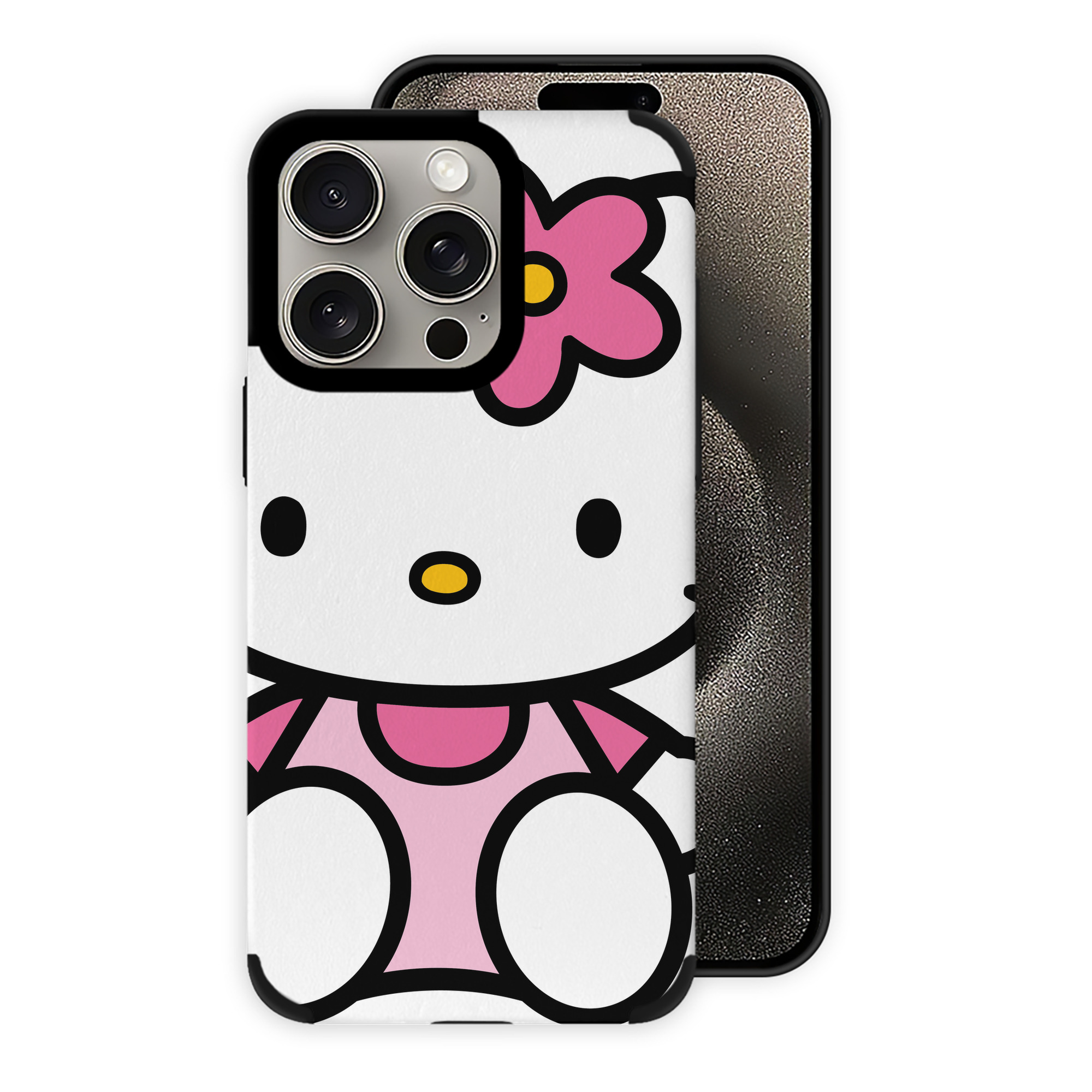 （画像用） Hello Kitty ハローキティ 【iPhone15ProMax対応】 PUレザー スマホケース 耐衝撃＆黄変防止