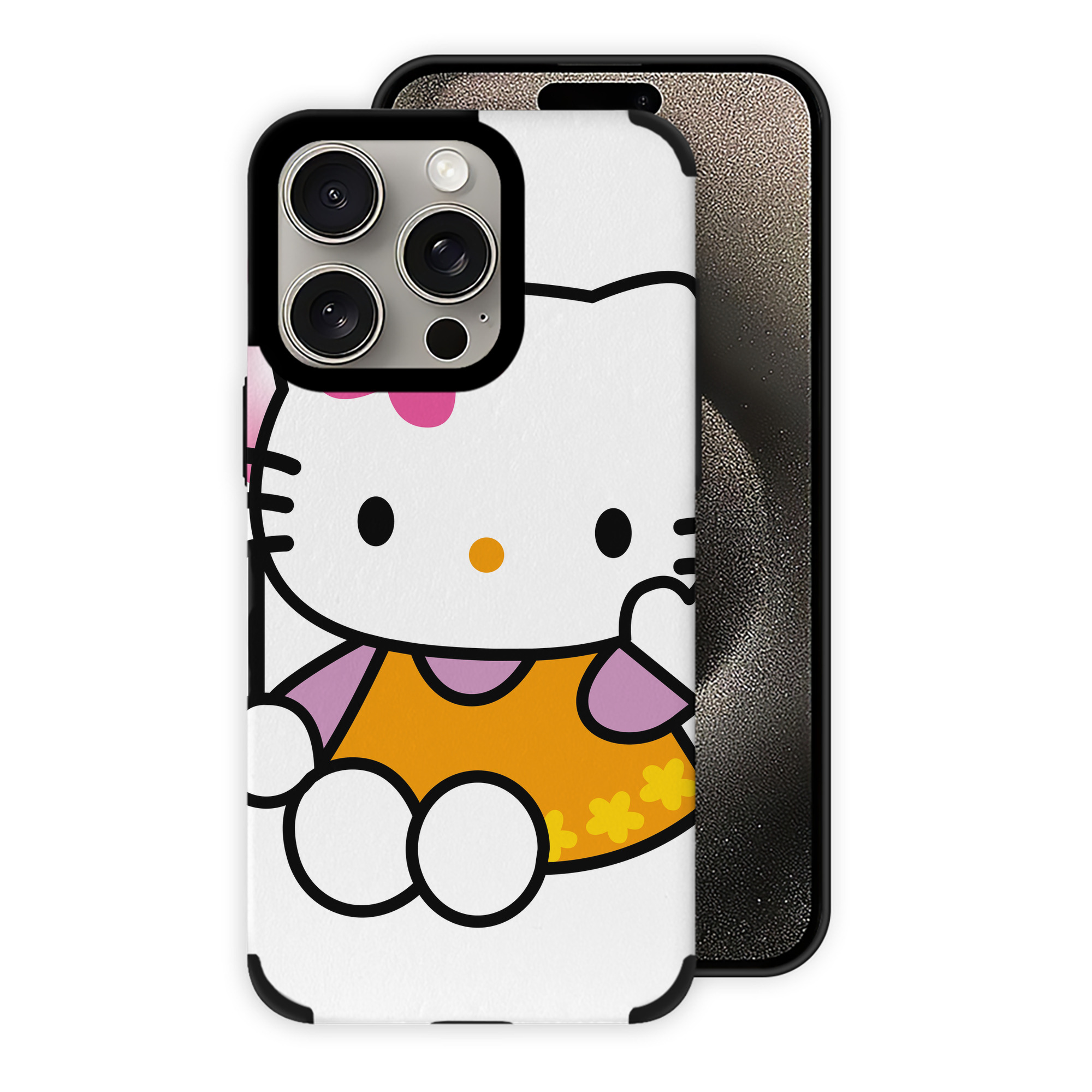 （画像用） Hello Kitty ハローキティ 【iPhone15ProMax対応】 PUレザー スマホケース 耐衝撃＆黄変防止
