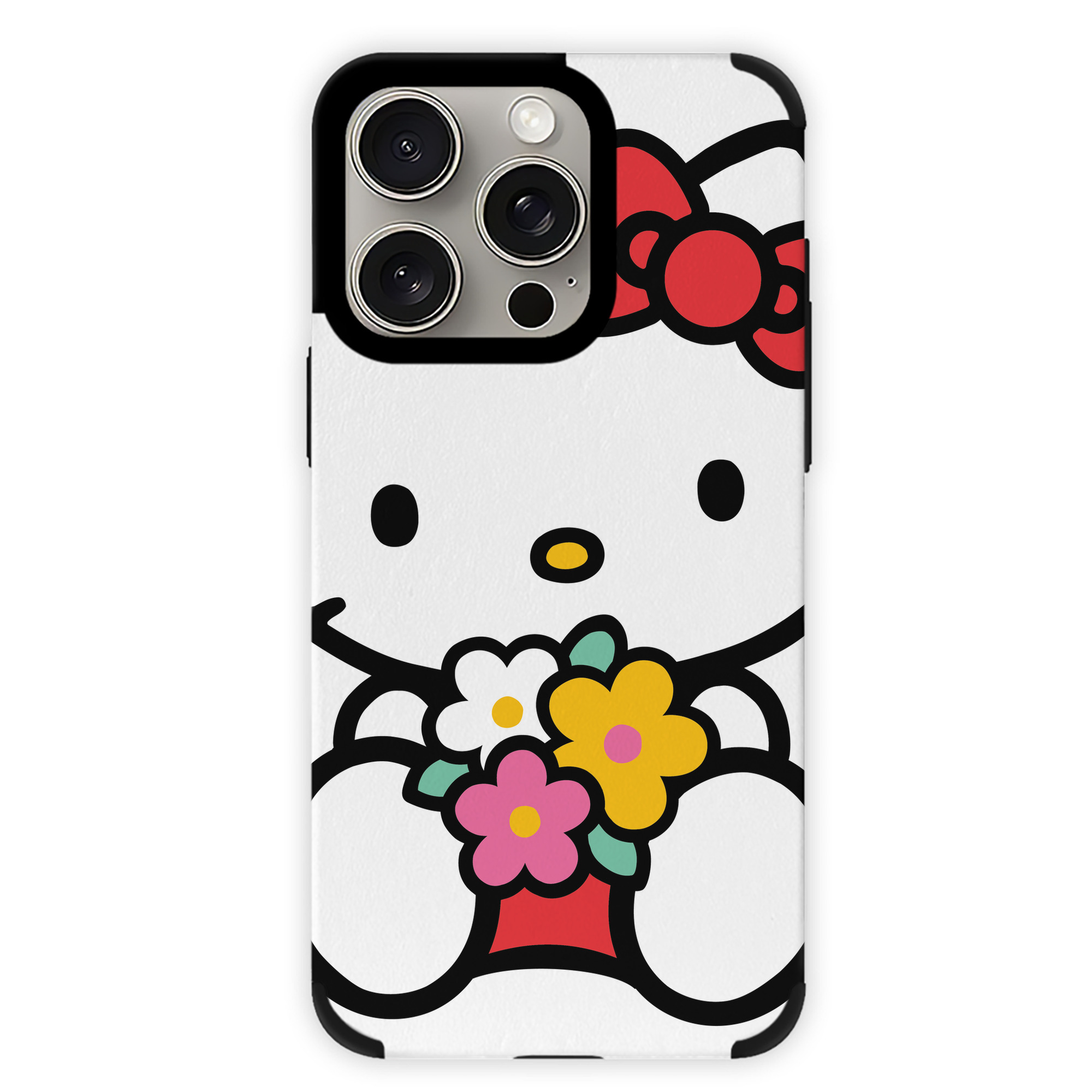 （画像用） Hello Kitty ハローキティ 【iPhone15ProMax対応】 PUレザー スマホケース 耐衝撃＆黄変防止