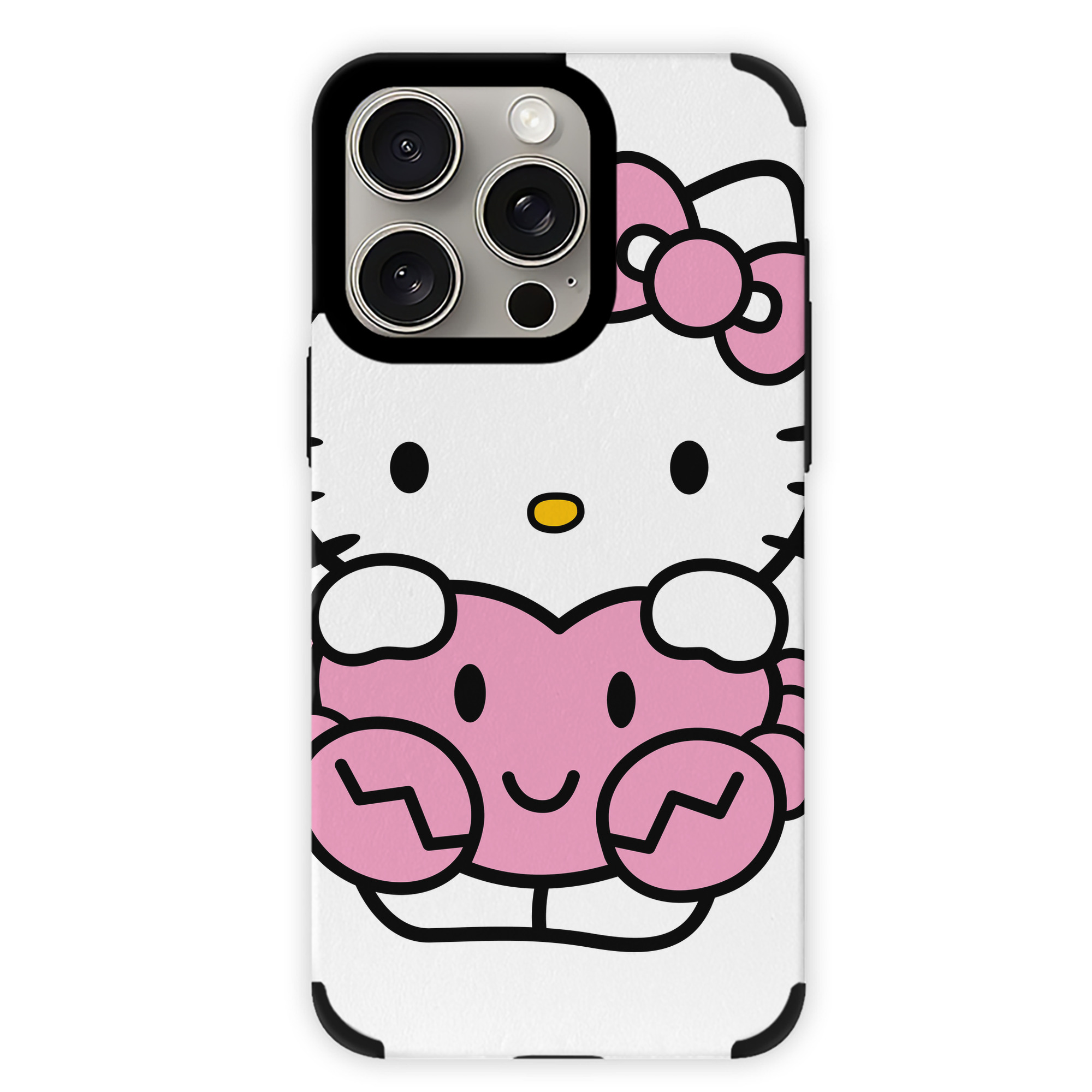 （画像用） Hello Kitty ハローキティ 【iPhone15ProMax対応】 PUレザー スマホケース 耐衝撃＆黄変防止