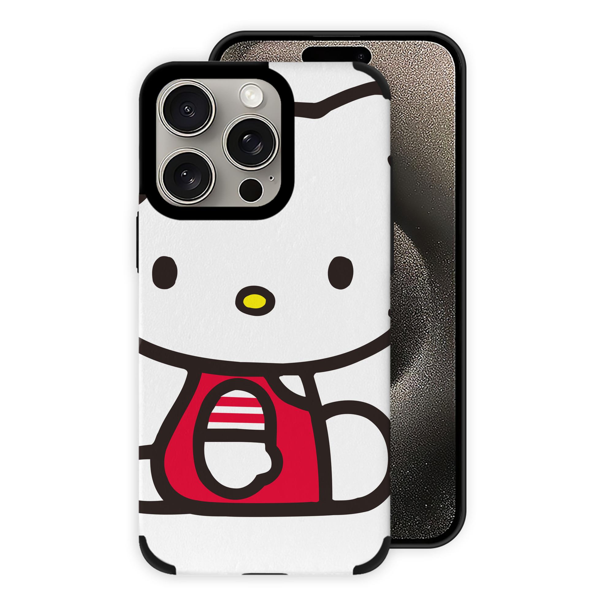 （画像用） Hello Kitty ハローキティ 【iPhone15ProMax対応】 PUレザー スマホケース 耐衝撃＆黄変防止
