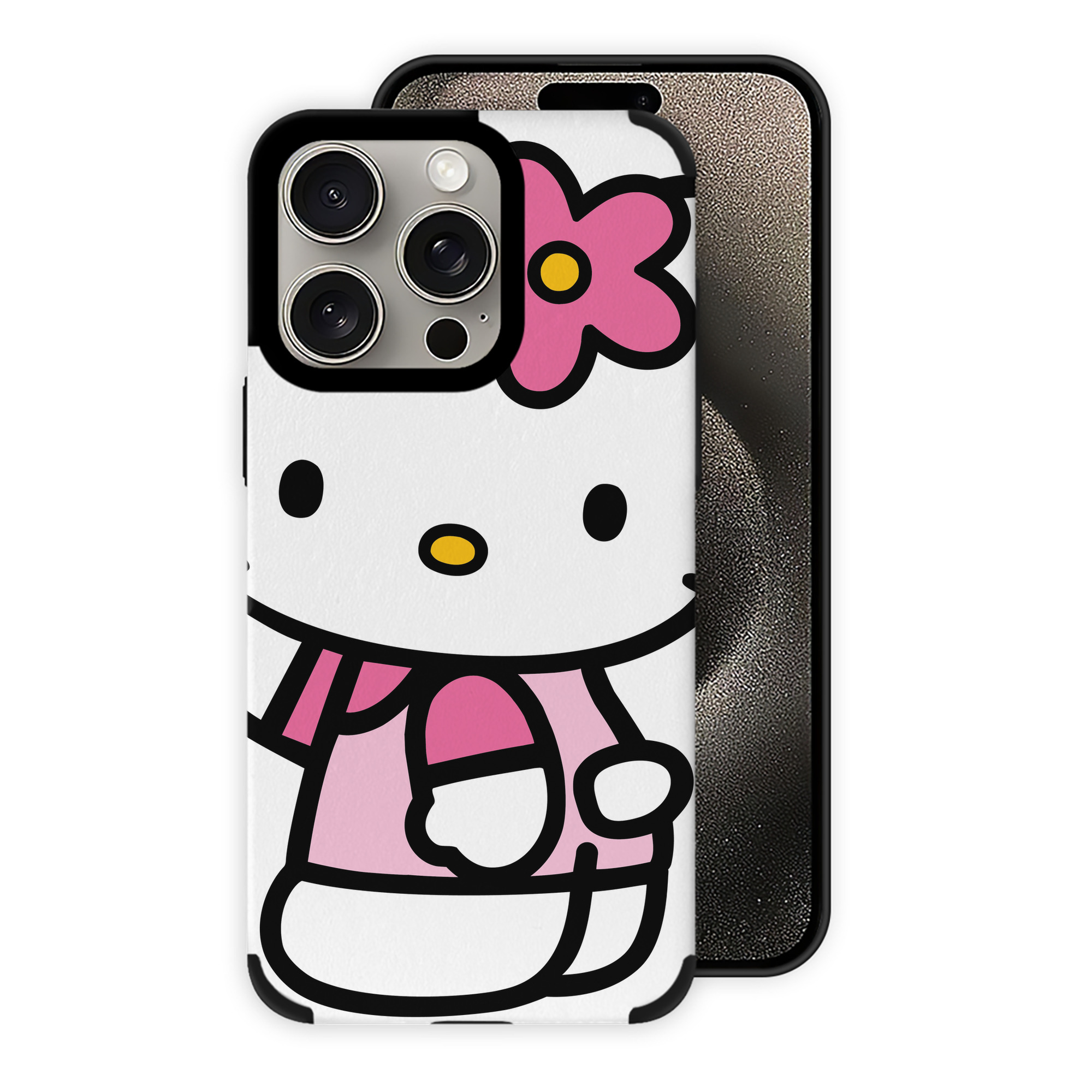 （画像用） Hello Kitty ハローキティ 【iPhone15ProMax対応】 PUレザー スマホケース 耐衝撃＆黄変防止