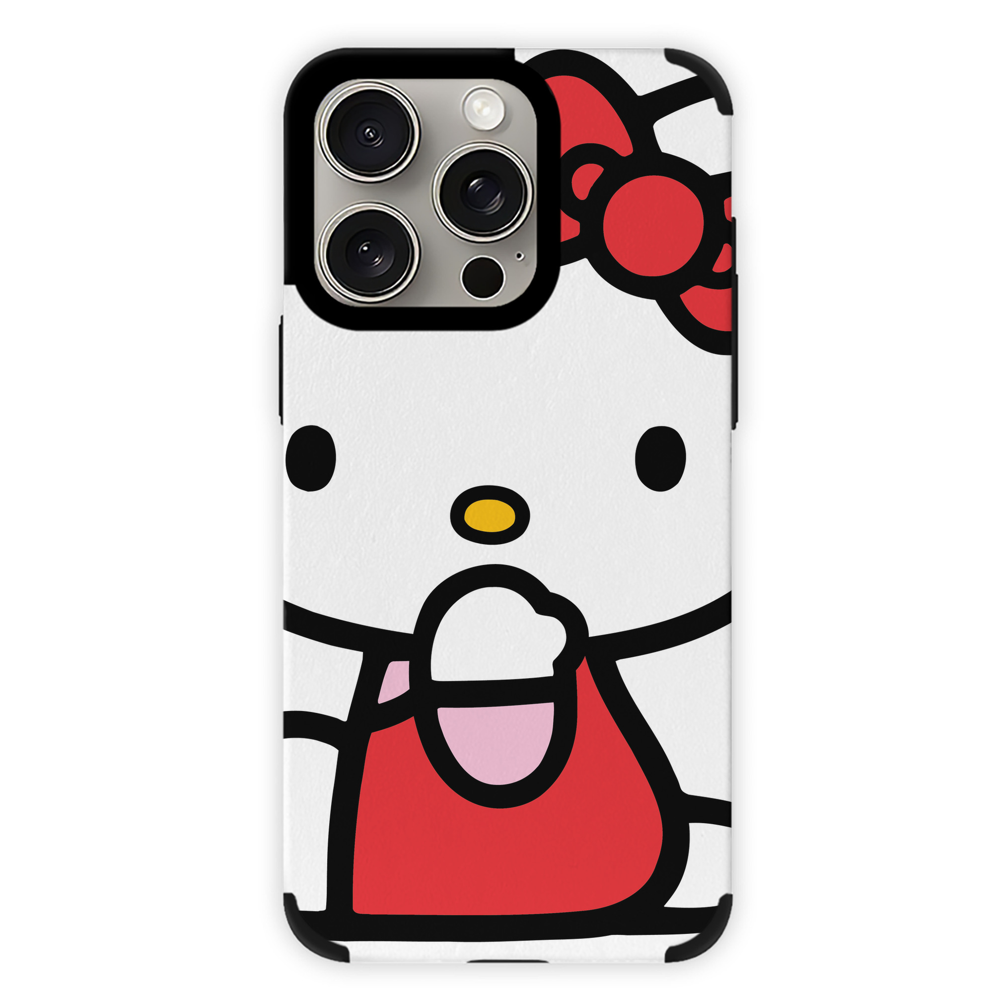 （画像用） Hello Kitty ハローキティ 【iPhone15ProMax対応】 PUレザー スマホケース 耐衝撃＆黄変防止