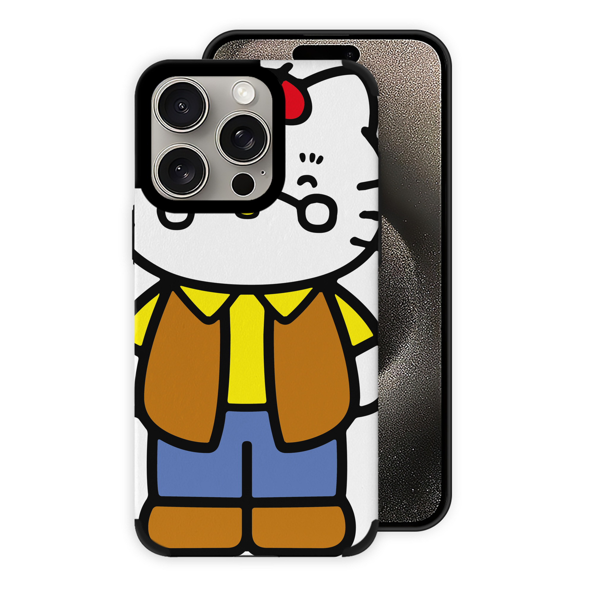 （画像用） Hello Kitty ハローキティ 【iPhone15ProMax対応】 PUレザー スマホケース 耐衝撃＆黄変防止