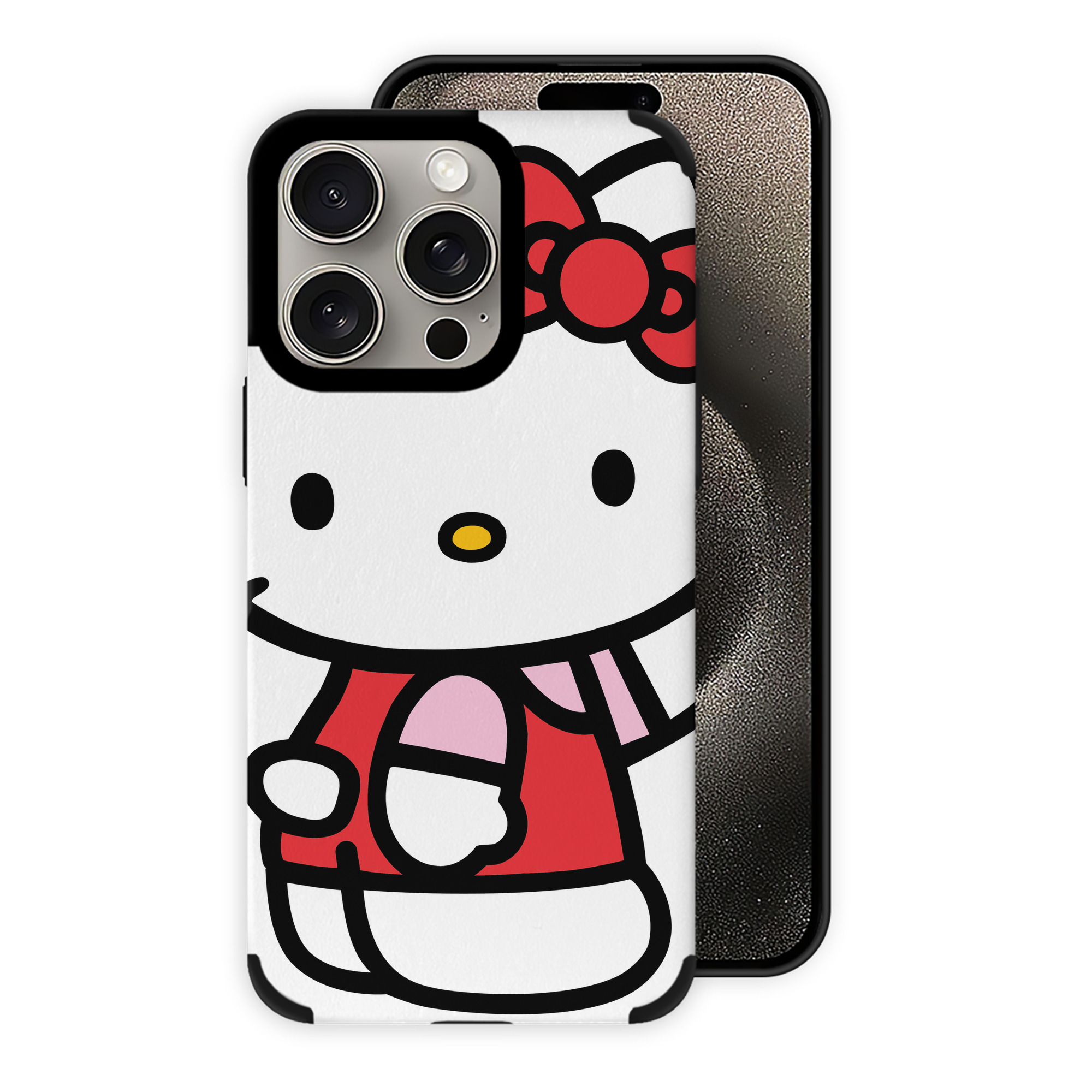 （画像用） Hello Kitty ハローキティ 【iPhone15ProMax対応】 PUレザー スマホケース 耐衝撃＆黄変防止