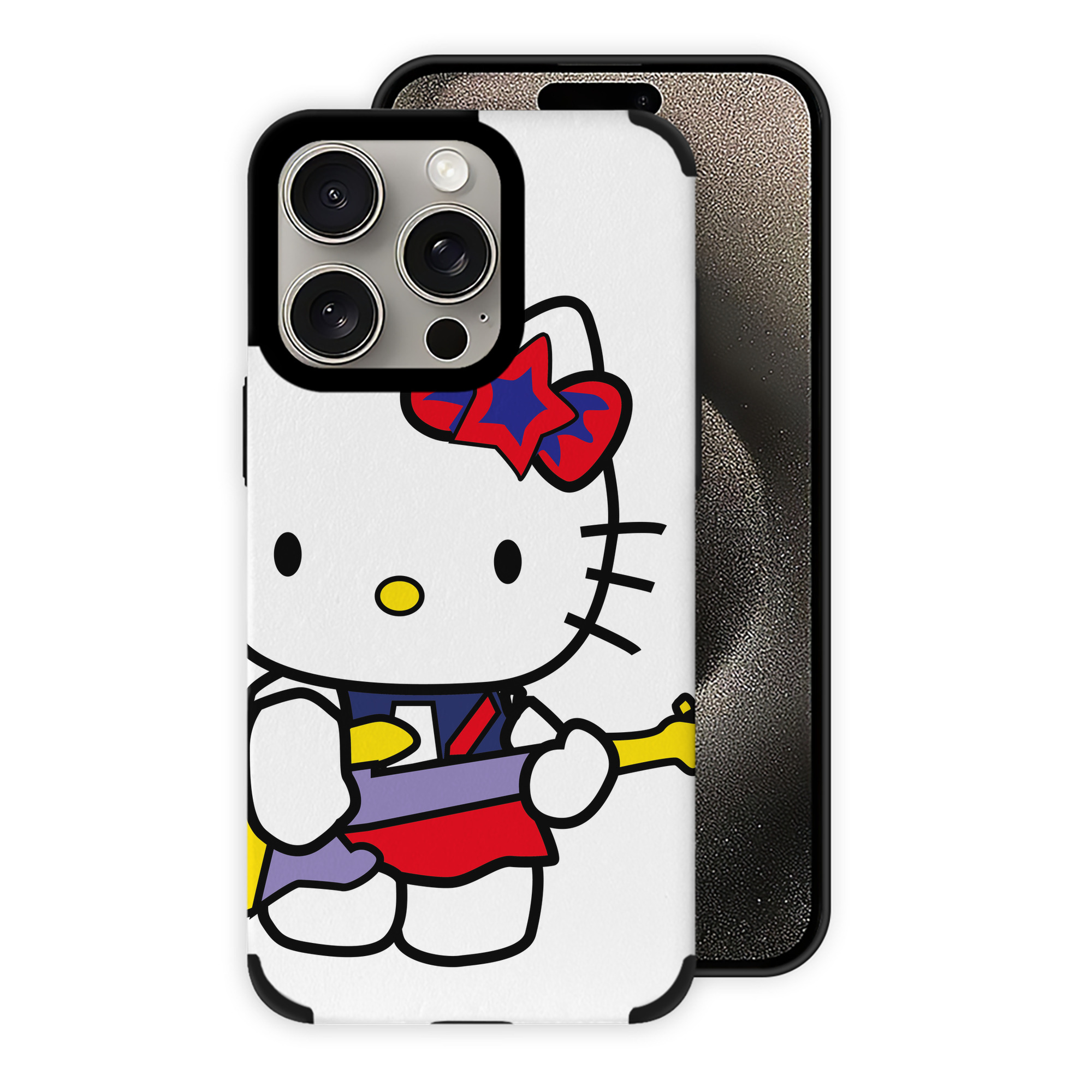 （画像用） Hello Kitty ハローキティ 【iPhone15ProMax対応】 PUレザー スマホケース 耐衝撃＆黄変防止