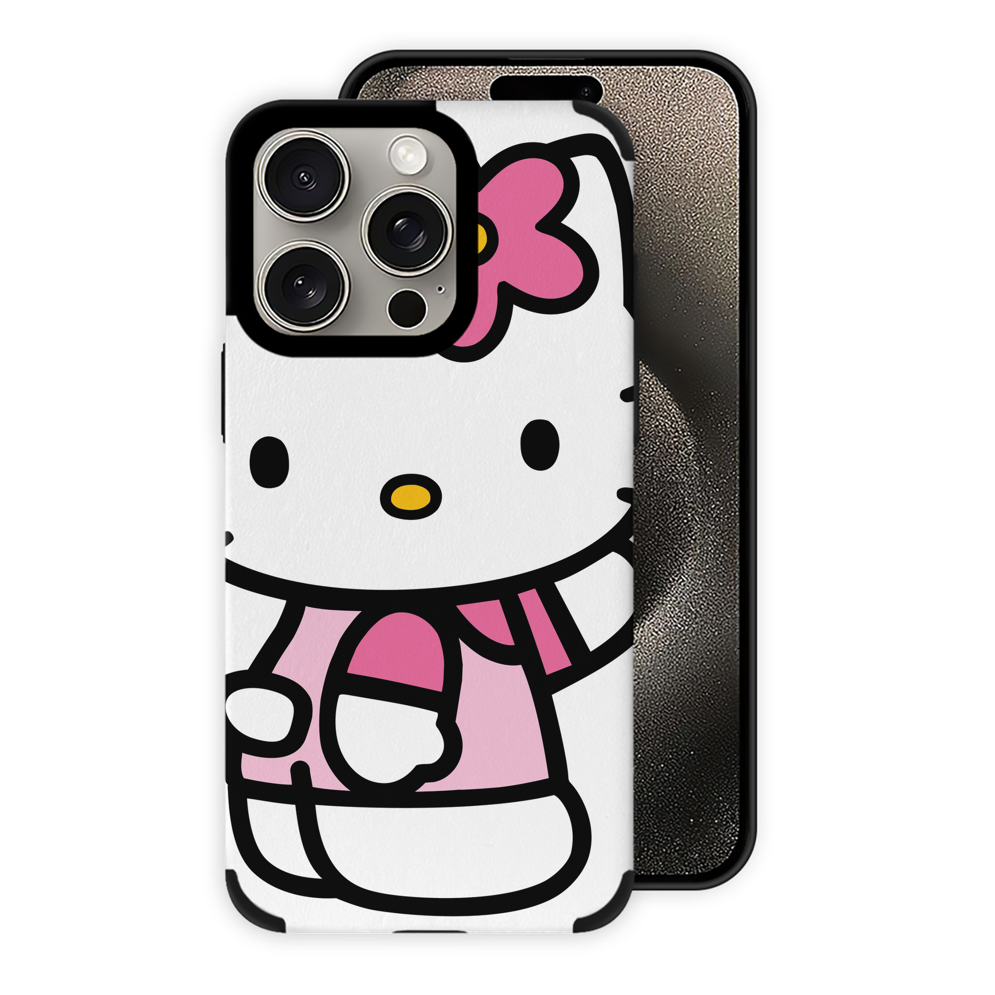 （画像用） Hello Kitty ハローキティ 【iPhone15ProMax対応】 PUレザー スマホケース 耐衝撃＆黄変防止