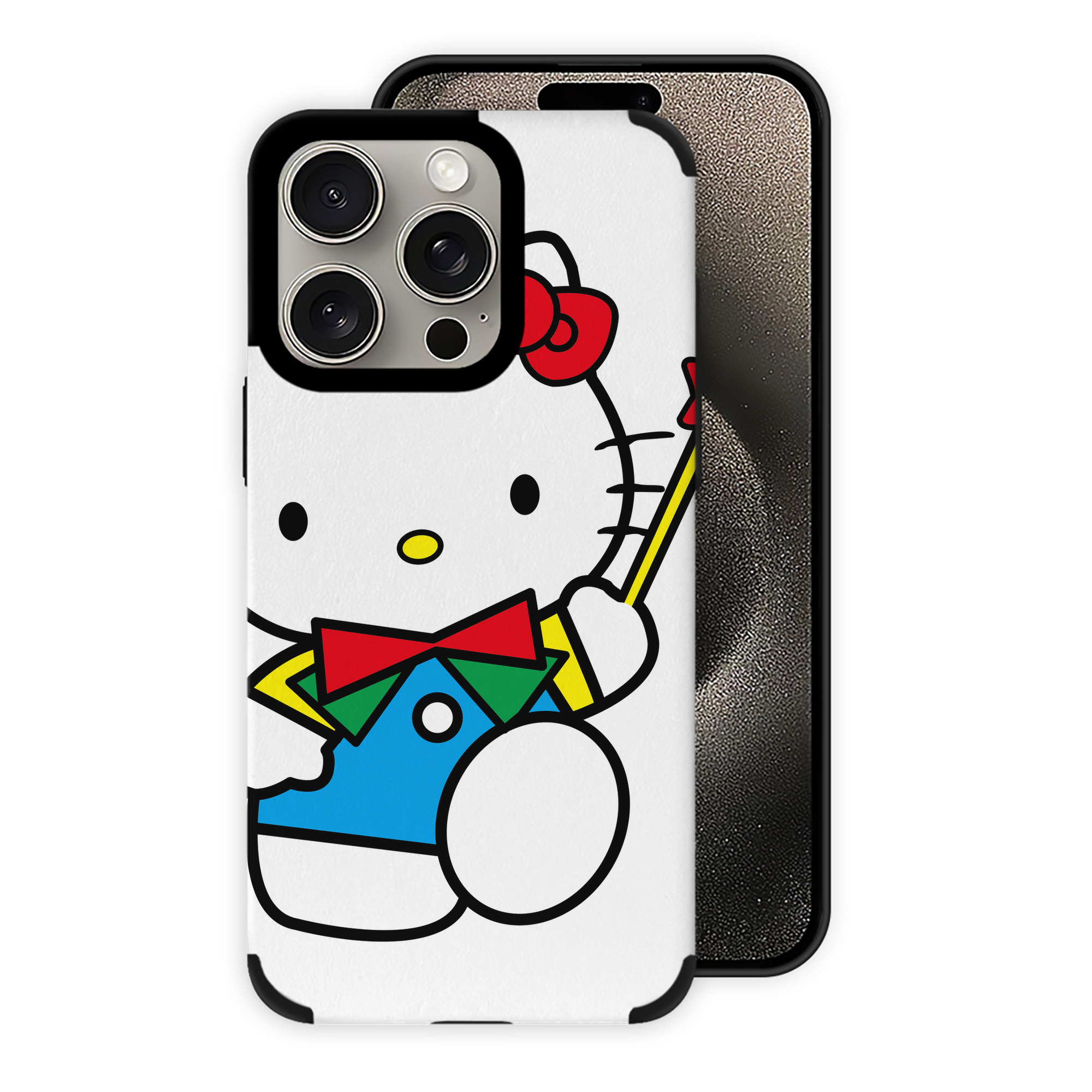 （画像用） Hello Kitty ハローキティ 【iPhone15ProMax対応】 PUレザー スマホケース 耐衝撃＆黄変防止