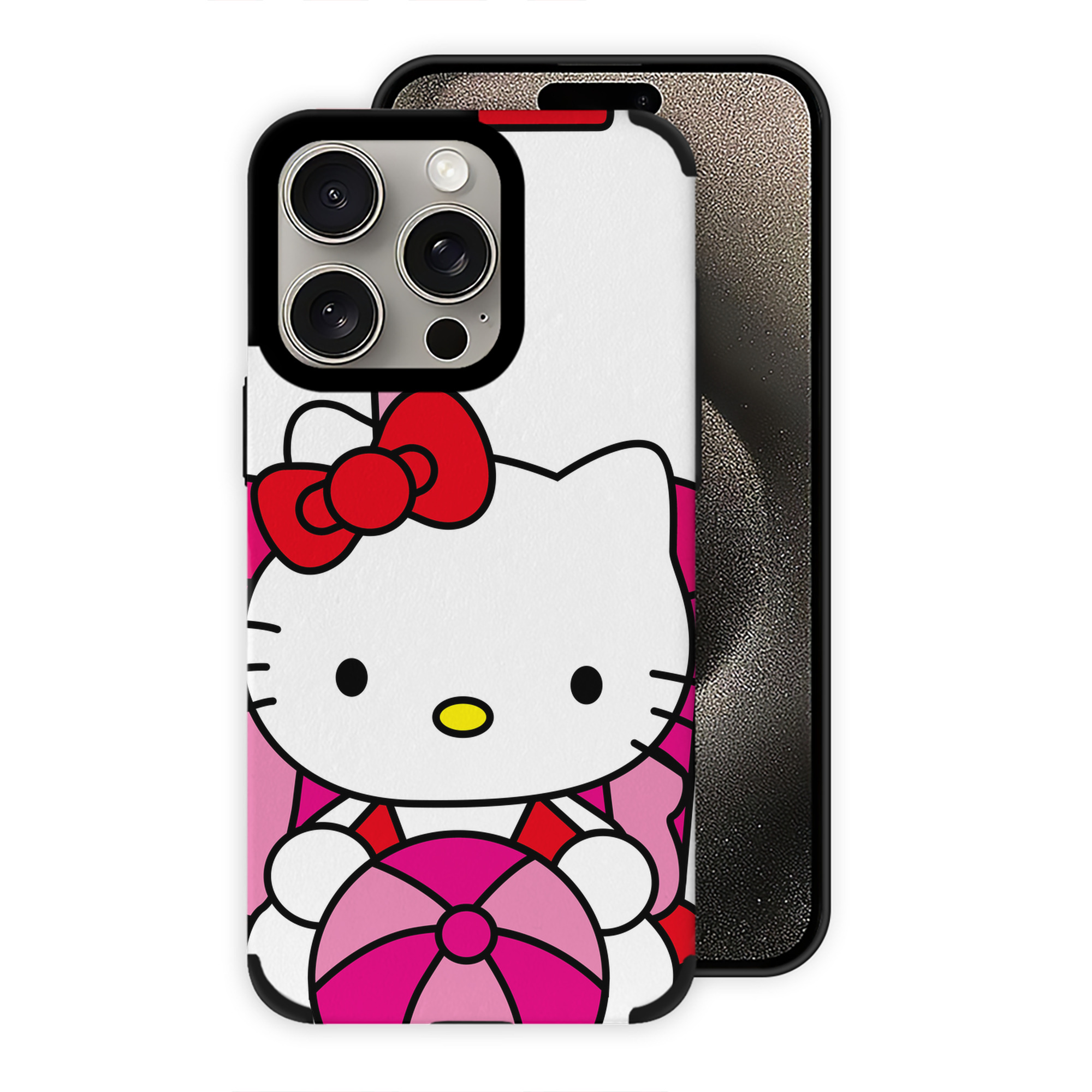 （画像用） Hello Kitty ハローキティ 【iPhone15ProMax対応】 PUレザー スマホケース 耐衝撃＆黄変防止