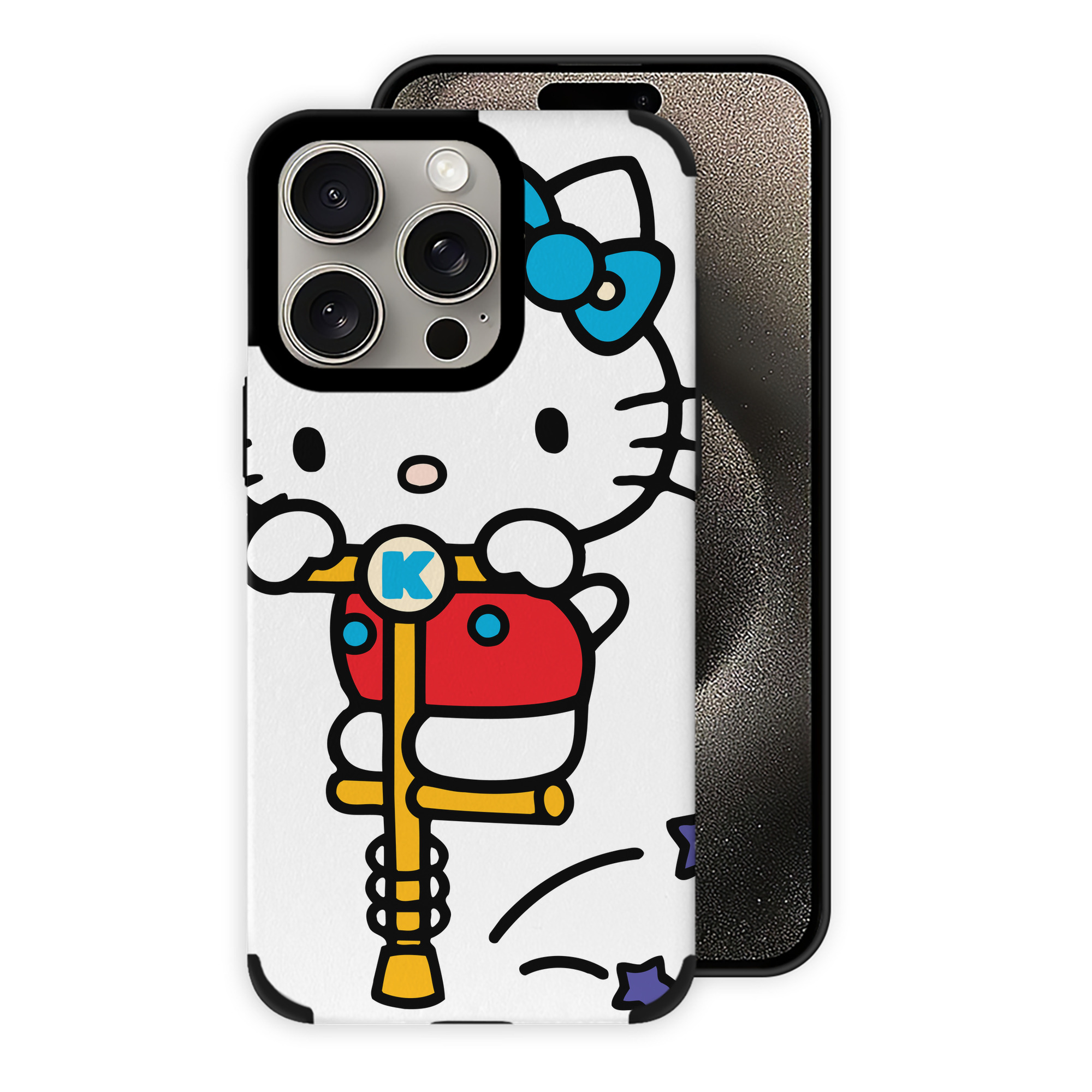 （画像用） Hello Kitty ハローキティ 【iPhone15ProMax対応】 PUレザー スマホケース 耐衝撃＆黄変防止