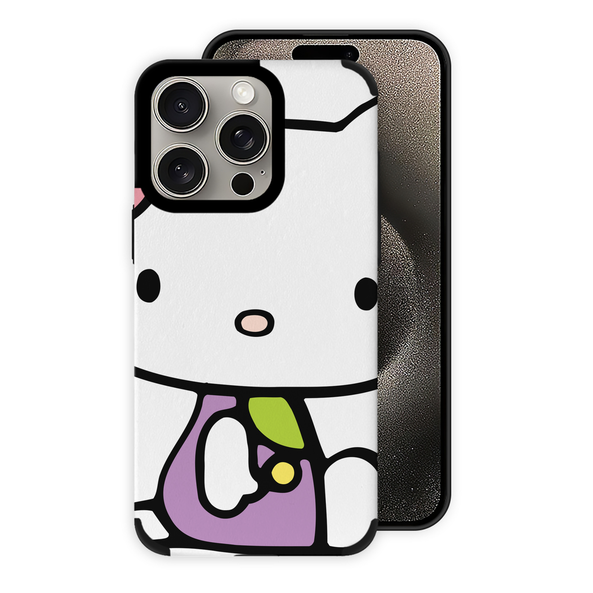 （画像用） Hello Kitty ハローキティ 【iPhone15ProMax対応】 PUレザー スマホケース 耐衝撃＆黄変防止