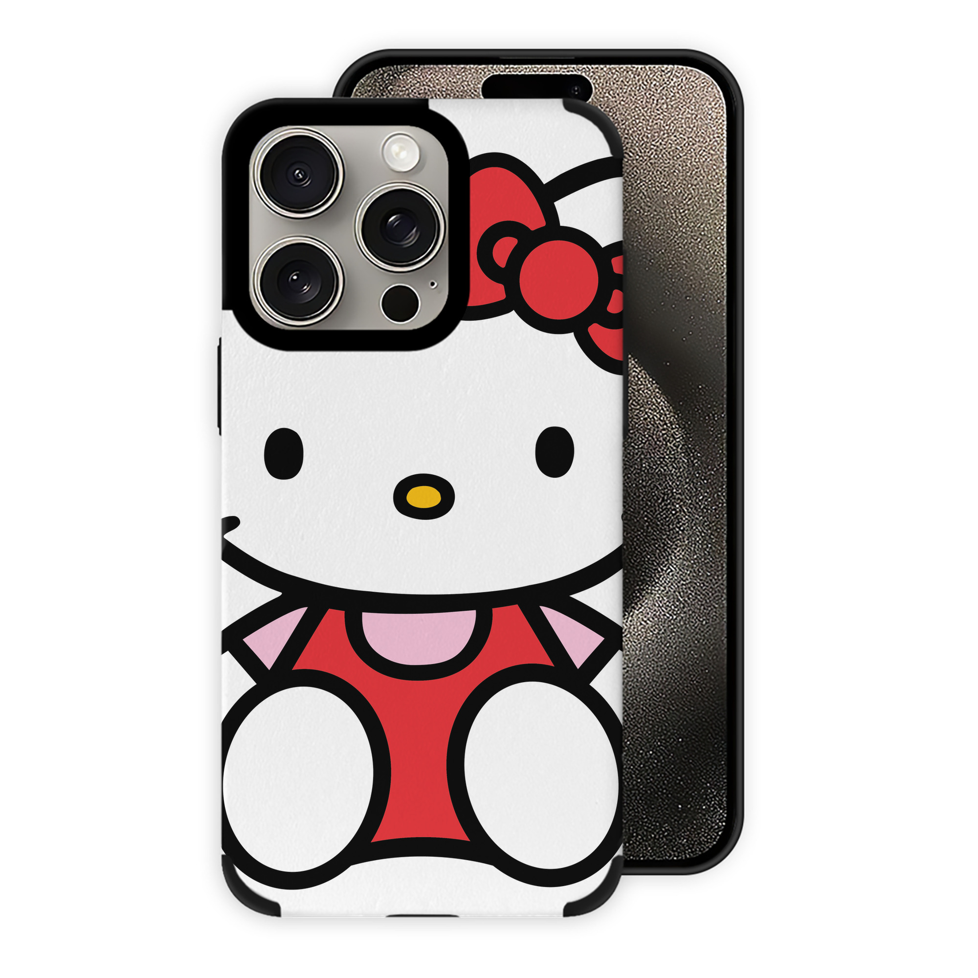 （画像用） Hello Kitty ハローキティ 【iPhone15ProMax対応】 PUレザー スマホケース 耐衝撃＆黄変防止