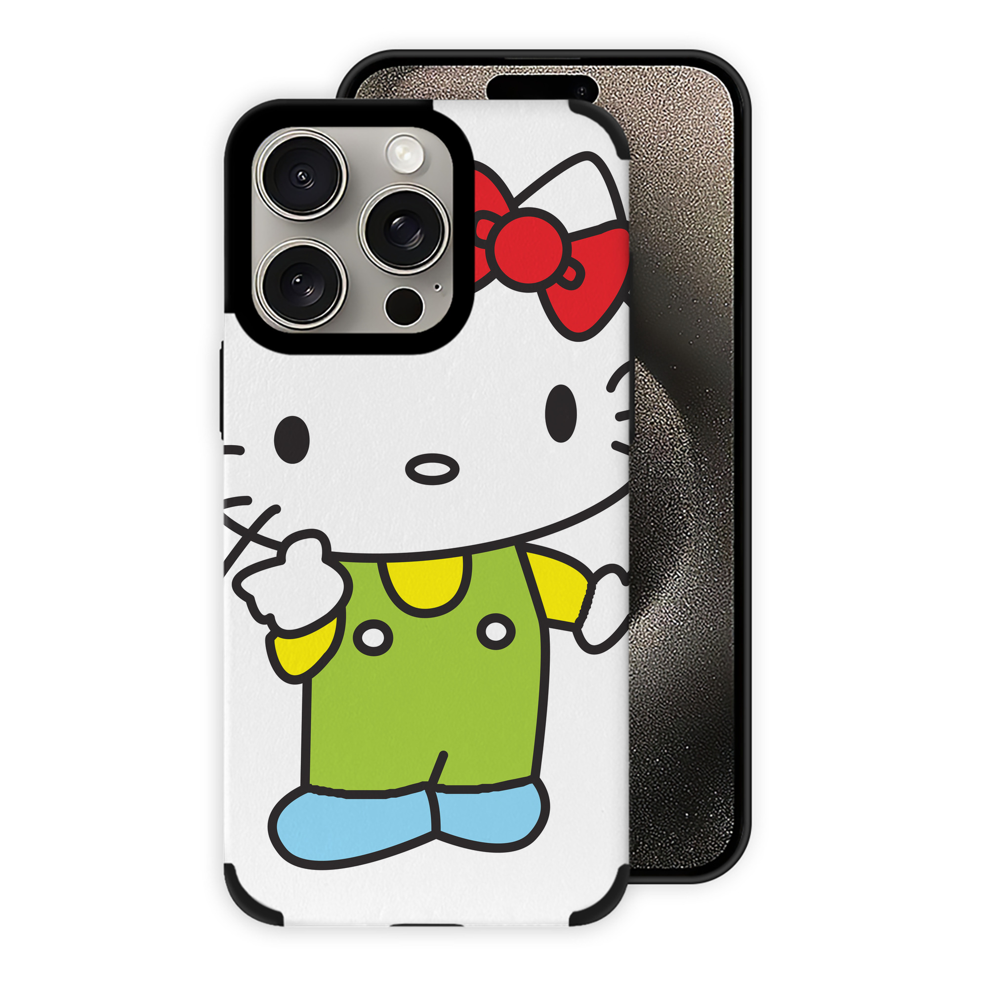 （画像用） Hello Kitty ハローキティ 【iPhone15ProMax対応】 PUレザー スマホケース 耐衝撃＆黄変防止