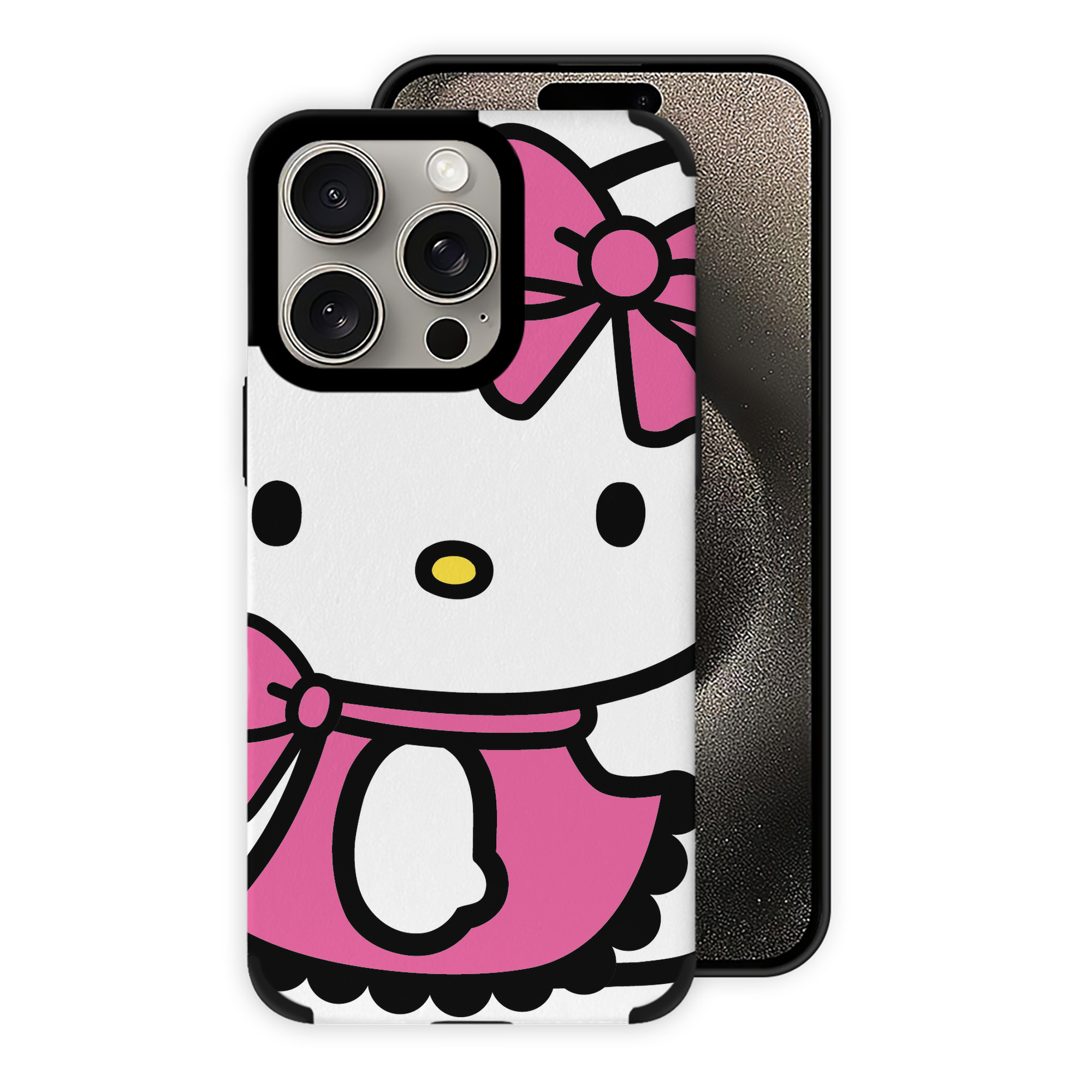 （画像用） Hello Kitty ハローキティ 【iPhone15ProMax対応】 PUレザー スマホケース 耐衝撃＆黄変防止