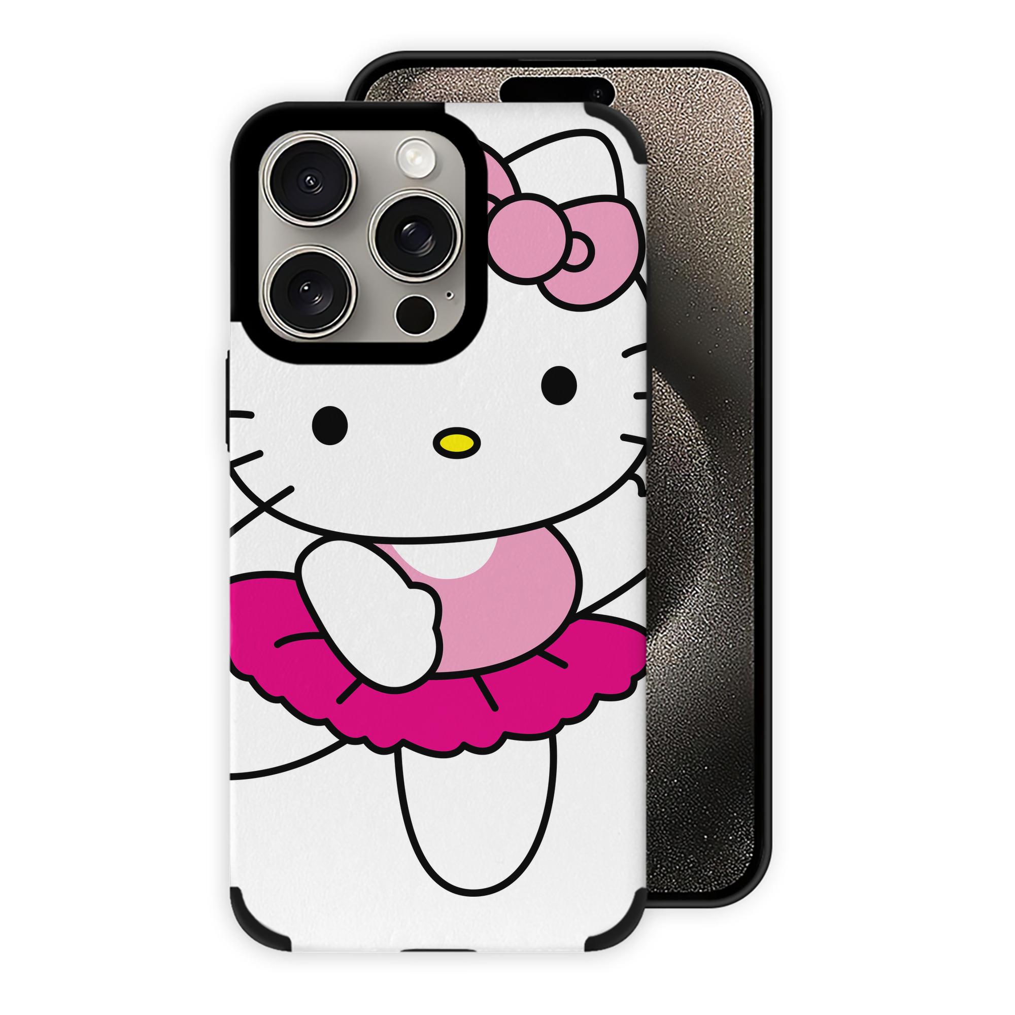 （画像用） Hello Kitty ハローキティ 【iPhone15ProMax対応】 PUレザー スマホケース 耐衝撃＆黄変防止