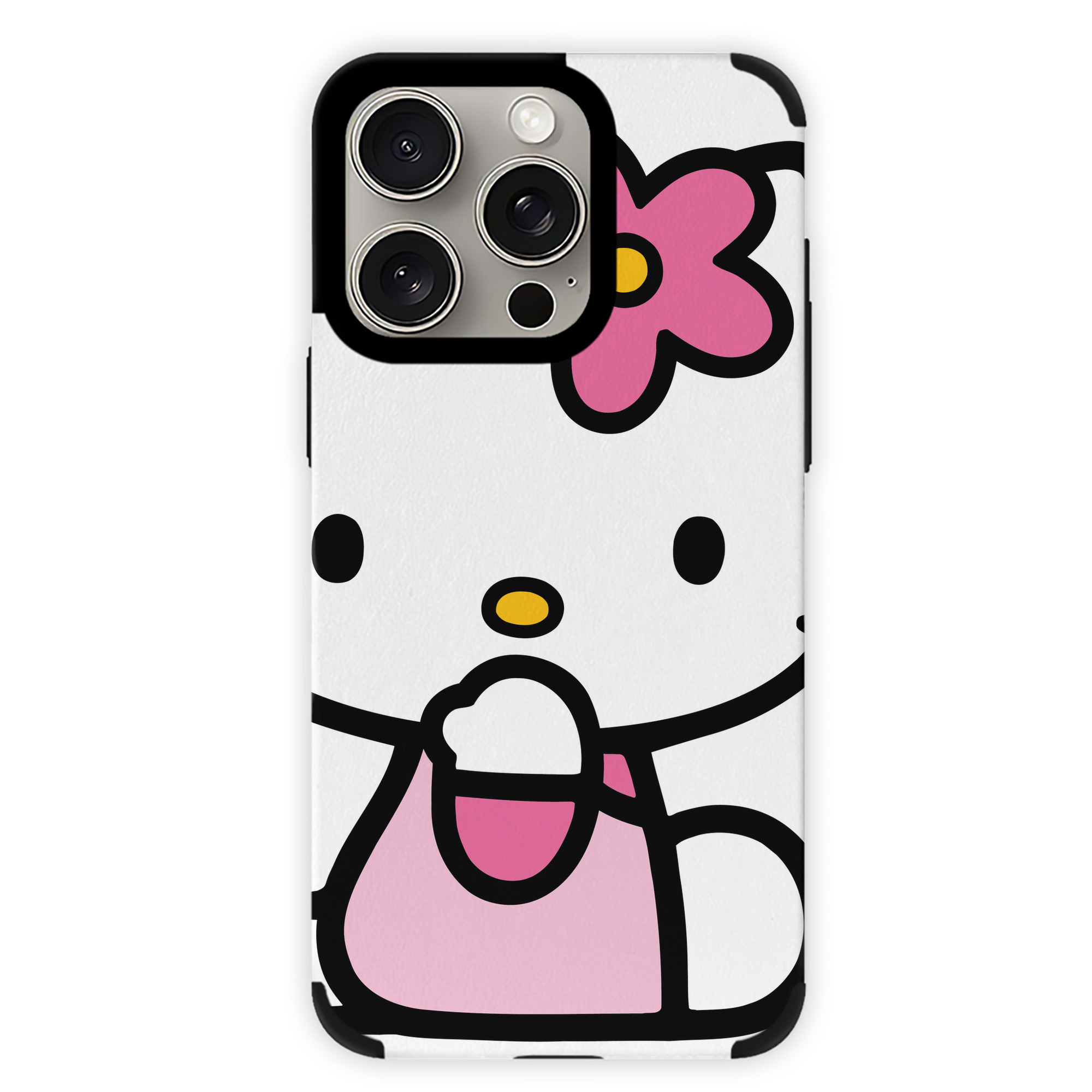 （画像用） Hello Kitty ハローキティ 【iPhone15ProMax対応】 PUレザー スマホケース 耐衝撃＆黄変防止