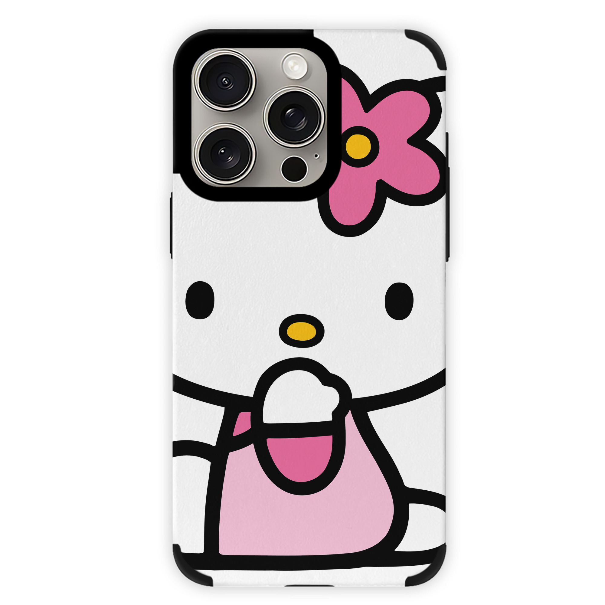 （画像用） Hello Kitty ハローキティ 【iPhone15ProMax対応】 PUレザー スマホケース 耐衝撃＆黄変防止