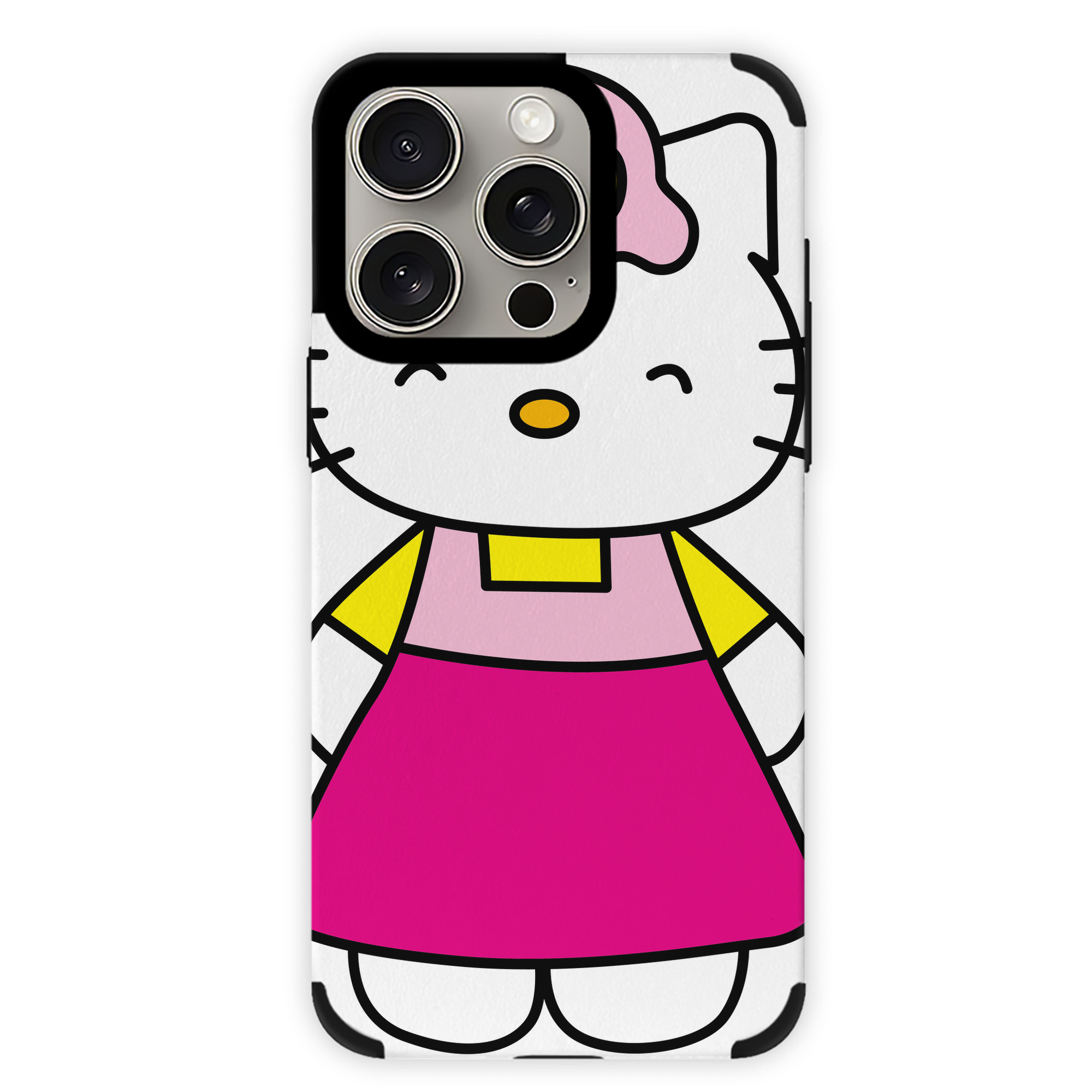 （画像用） Hello Kitty ハローキティ 【iPhone15ProMax対応】 PUレザー スマホケース 耐衝撃＆黄変防止