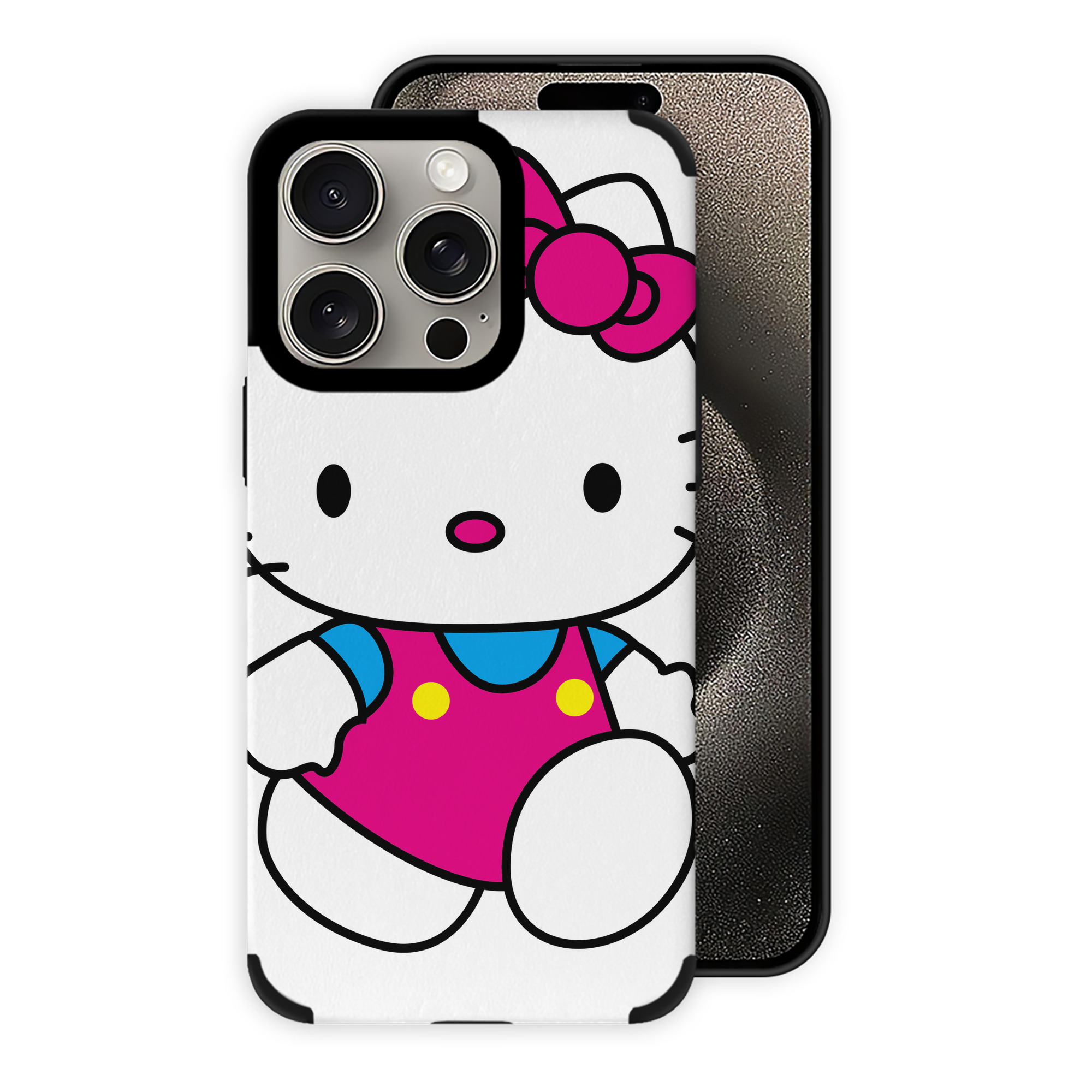 （画像用） Hello Kitty ハローキティ 【iPhone15ProMax対応】 PUレザー スマホケース 耐衝撃＆黄変防止