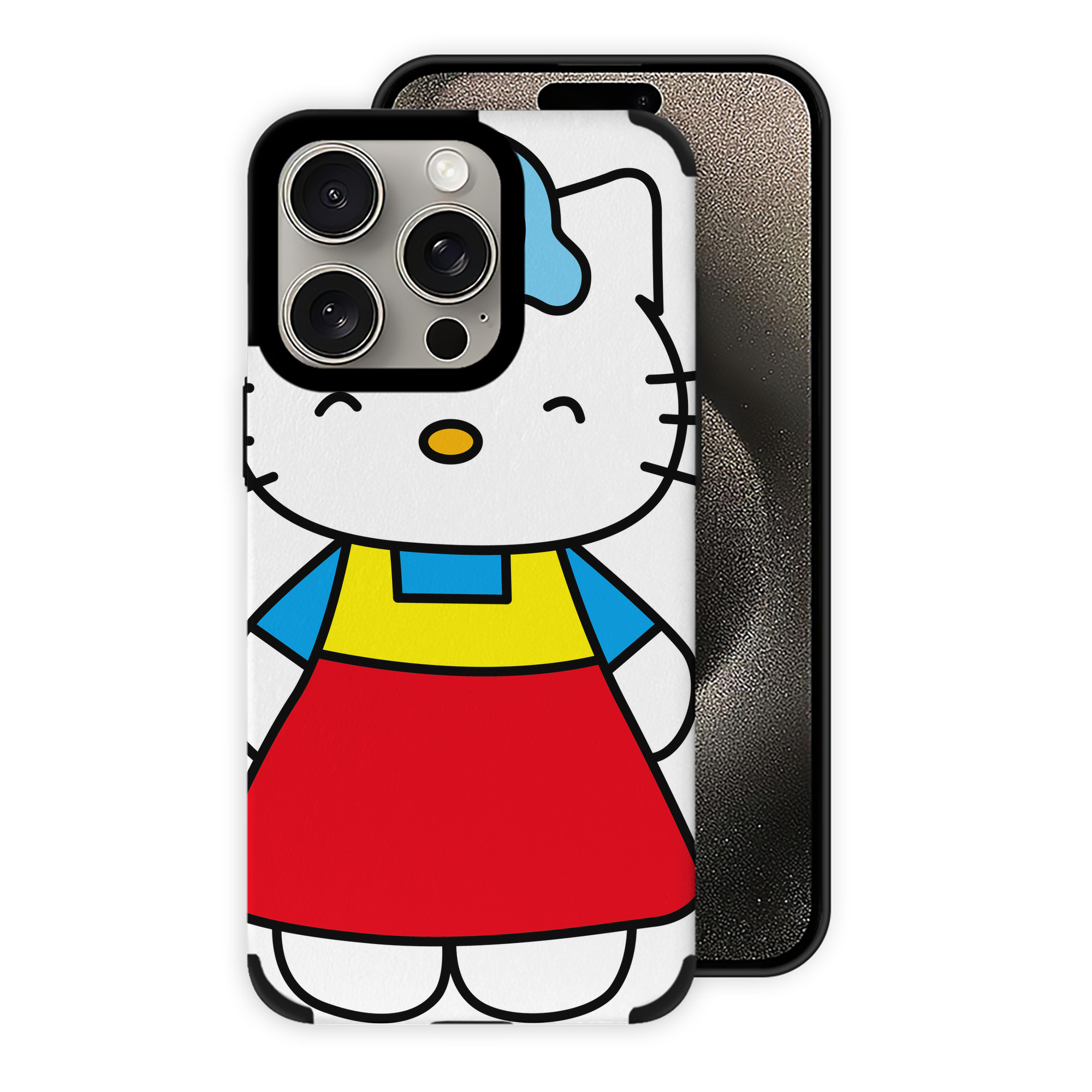 （画像用） Hello Kitty ハローキティ 【iPhone15ProMax対応】 PUレザー スマホケース 耐衝撃＆黄変防止