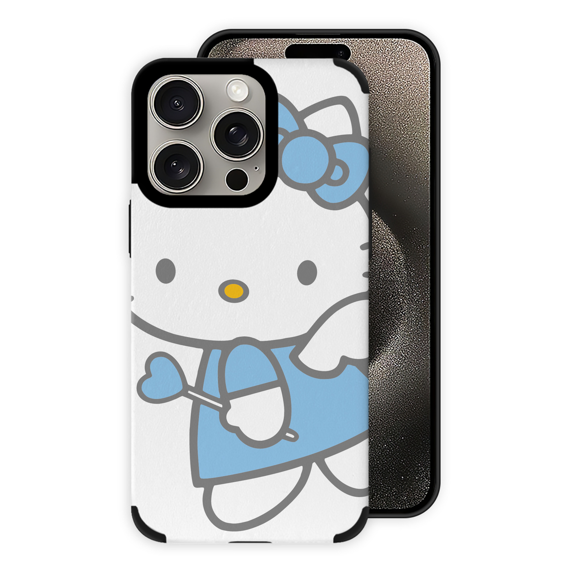 （画像用） Hello Kitty ハローキティ 【iPhone15ProMax対応】 PUレザー スマホケース 耐衝撃＆黄変防止