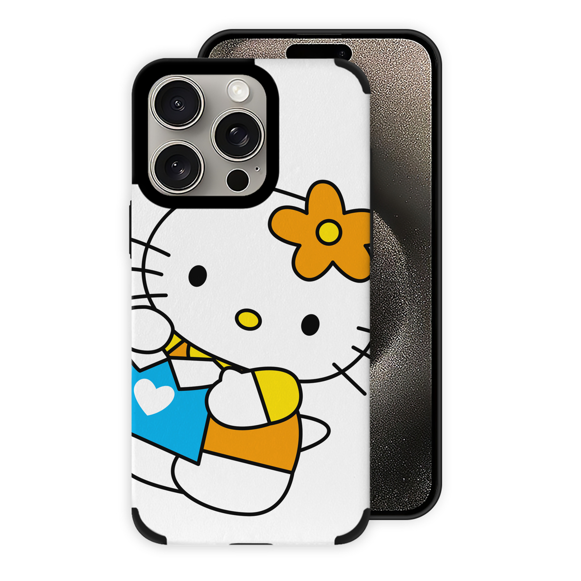 （画像用） Hello Kitty ハローキティ 【iPhone15ProMax対応】 PUレザー スマホケース 耐衝撃＆黄変防止