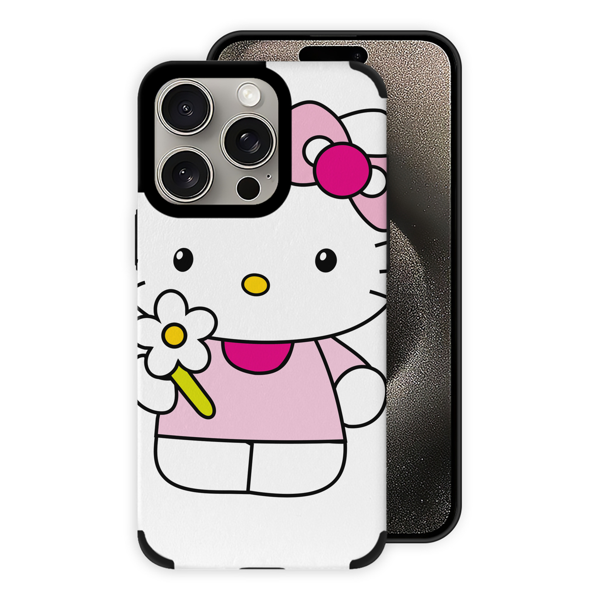 （画像用） Hello Kitty ハローキティ 【iPhone15ProMax対応】 PUレザー スマホケース 耐衝撃＆黄変防止