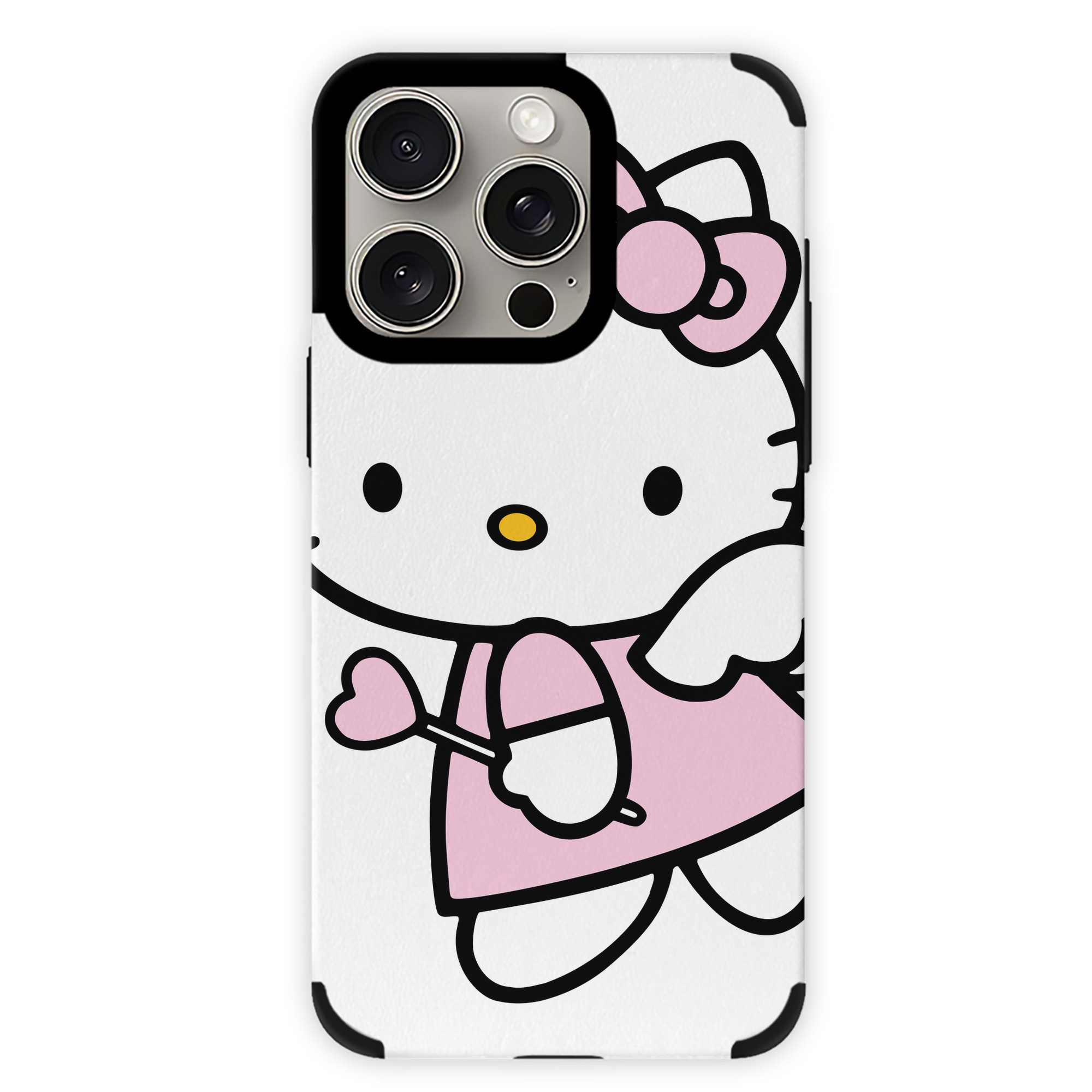 （画像用） Hello Kitty ハローキティ 【iPhone15ProMax対応】 PUレザー スマホケース 耐衝撃＆黄変防止