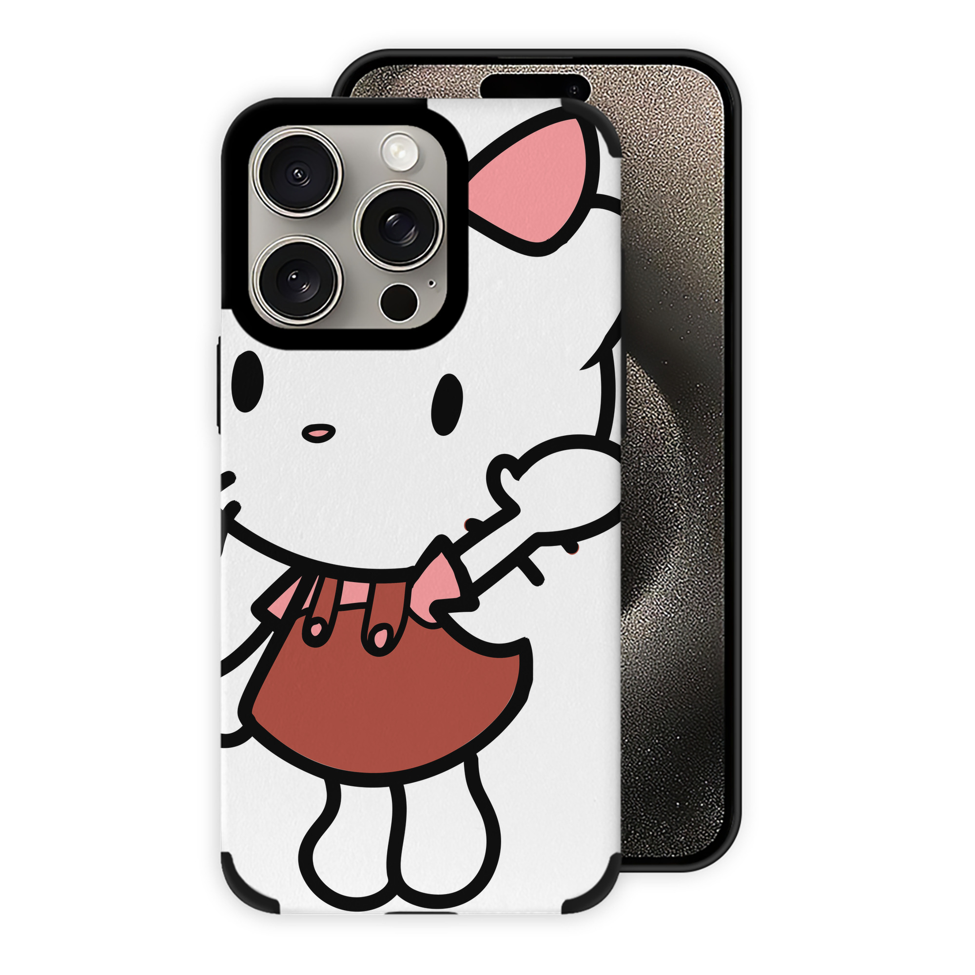 （画像用） Hello Kitty ハローキティ 【iPhone15ProMax対応】 PUレザー スマホケース 耐衝撃＆黄変防止