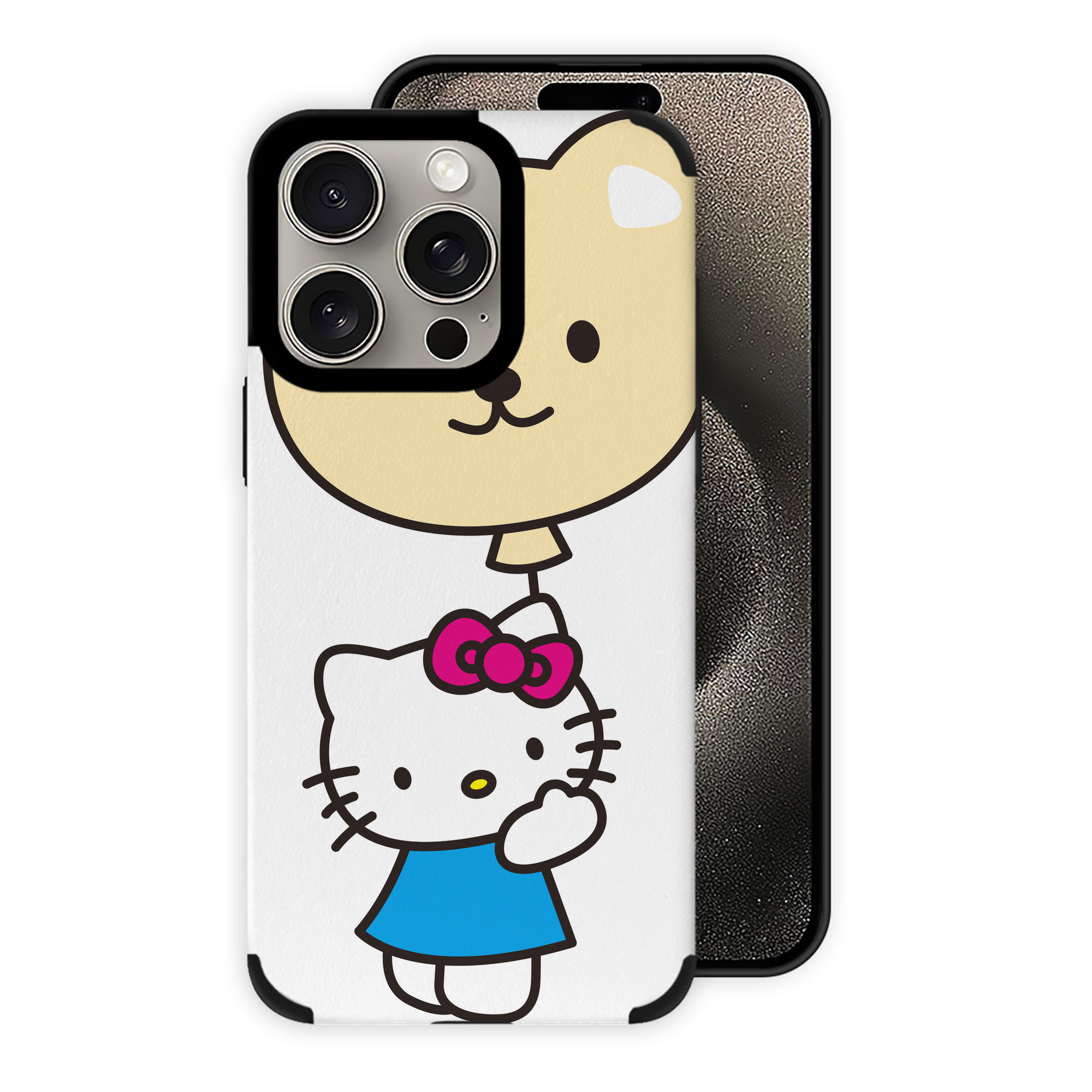 （画像用） Hello Kitty ハローキティ 【iPhone15ProMax対応】 PUレザー スマホケース 耐衝撃＆黄変防止