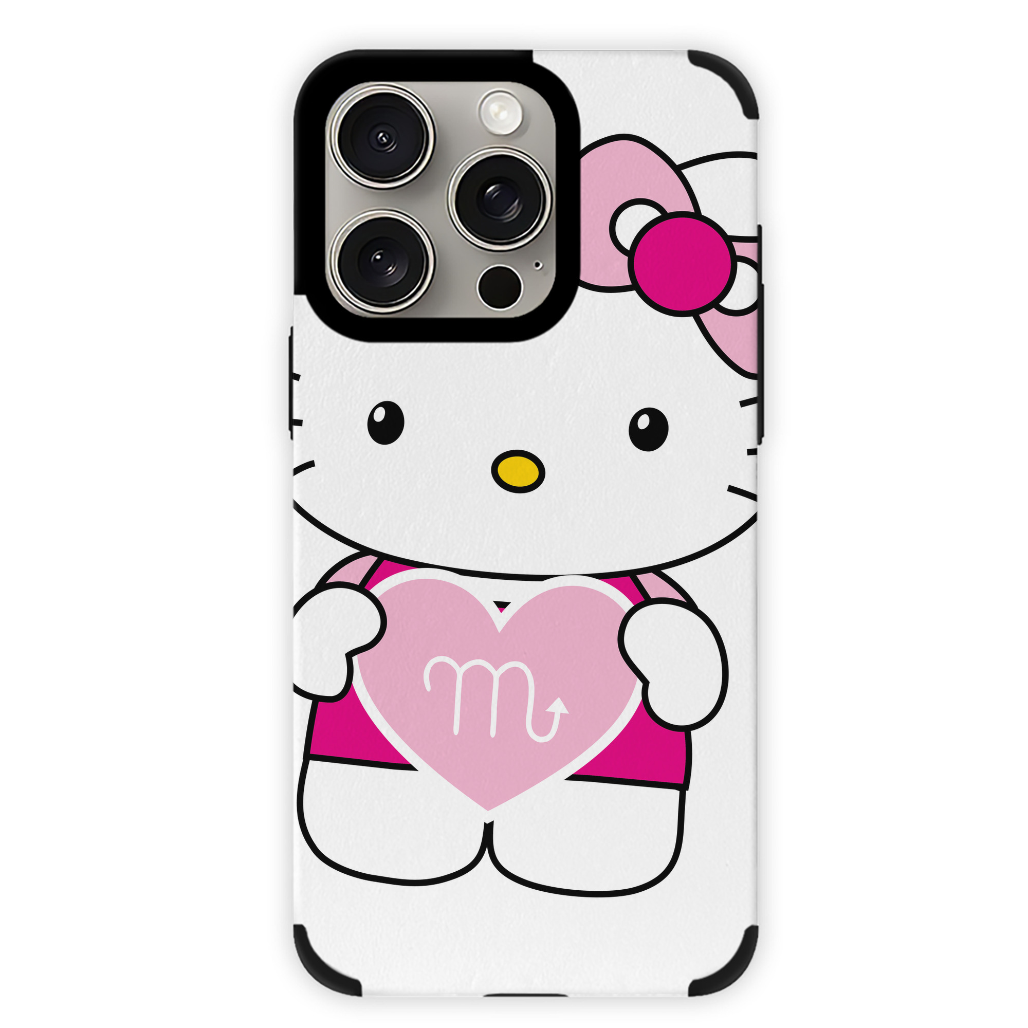 （画像用） Hello Kitty ハローキティ 【iPhone15ProMax対応】 PUレザー スマホケース 耐衝撃＆黄変防止