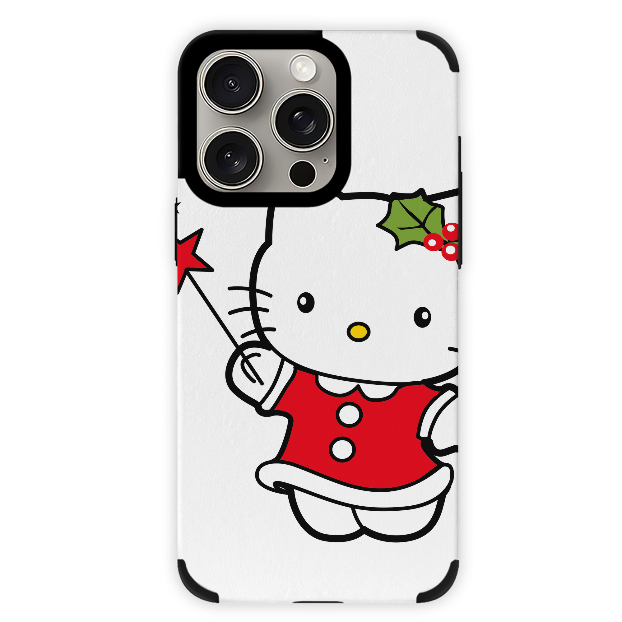 （画像用） Hello Kitty ハローキティ 【iPhone15ProMax対応】 PUレザー スマホケース 耐衝撃＆黄変防止